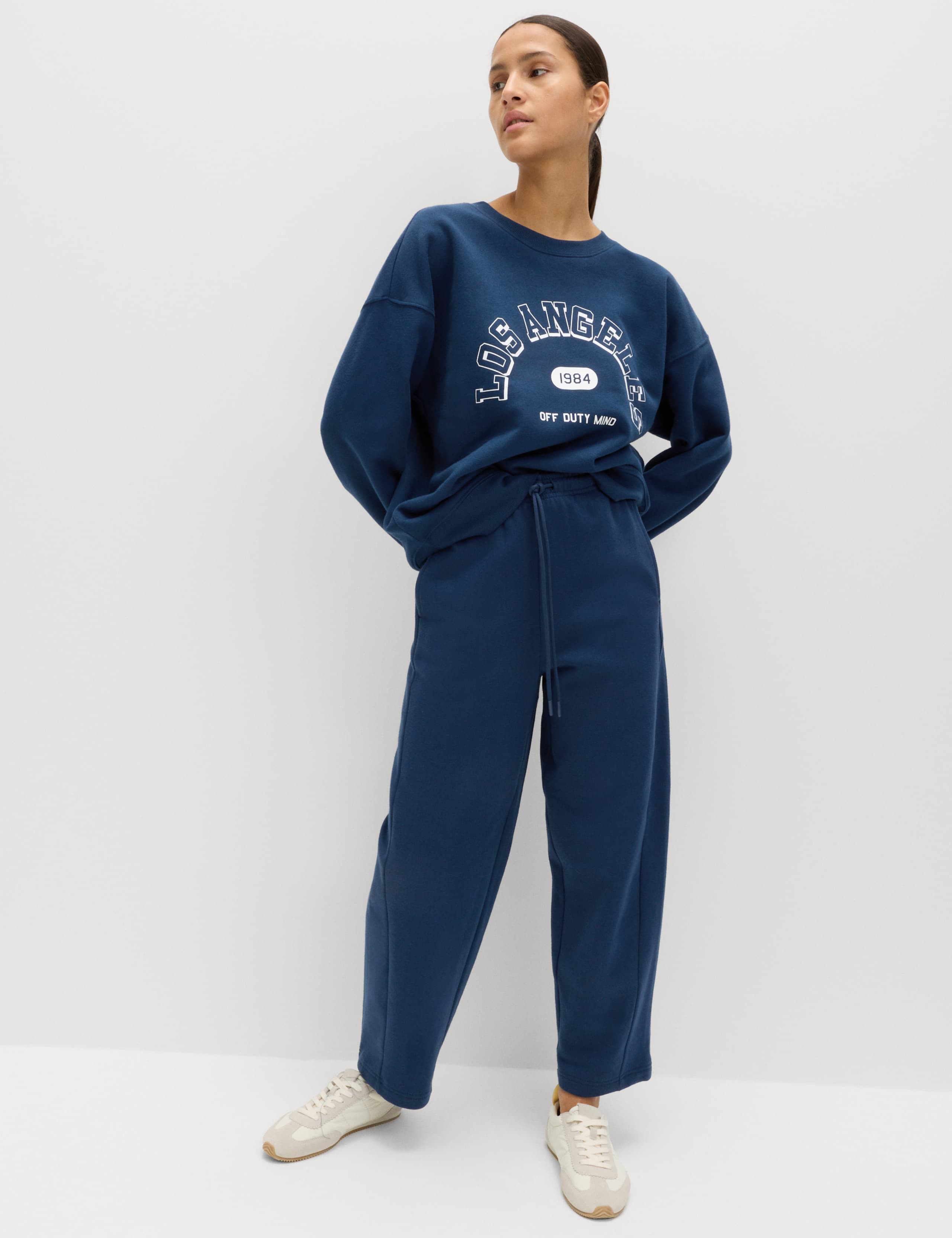 Cotton Rich Carrot Leg Ankle Grazer Joggers 3 of 7