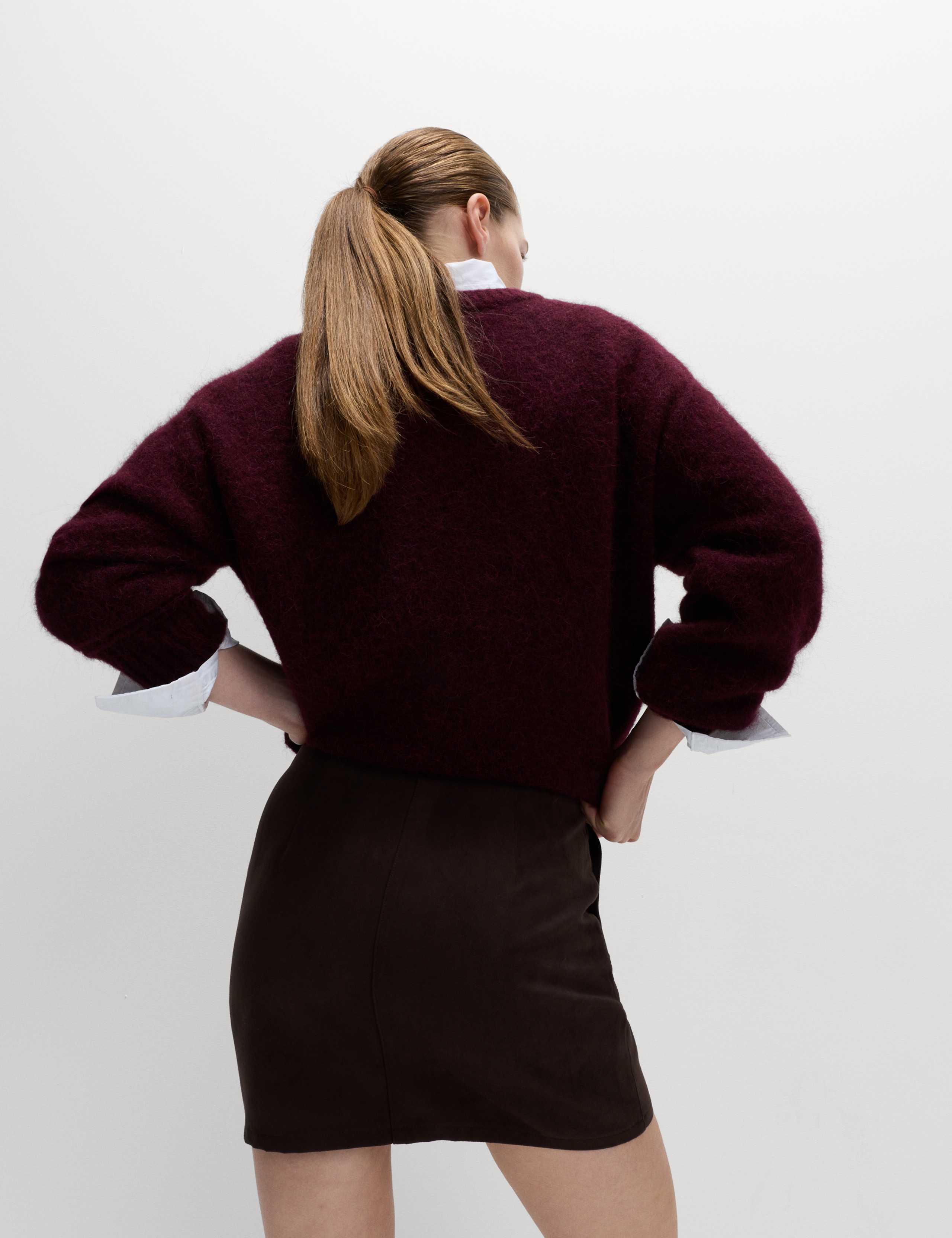 Suedette Mini A-Line Skirt 4 of 5