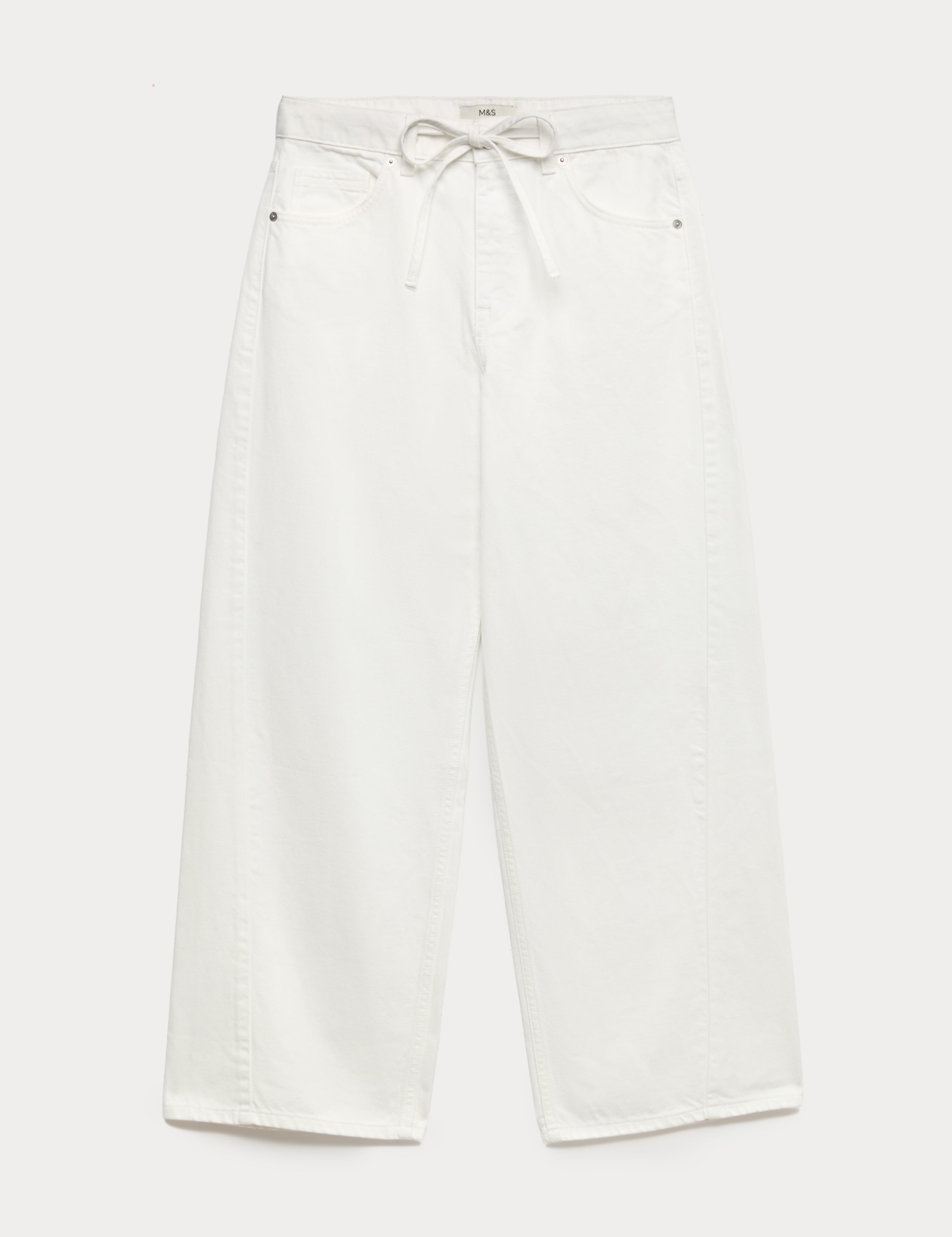 Drawstring Wide Leg Jeans 2 of 6