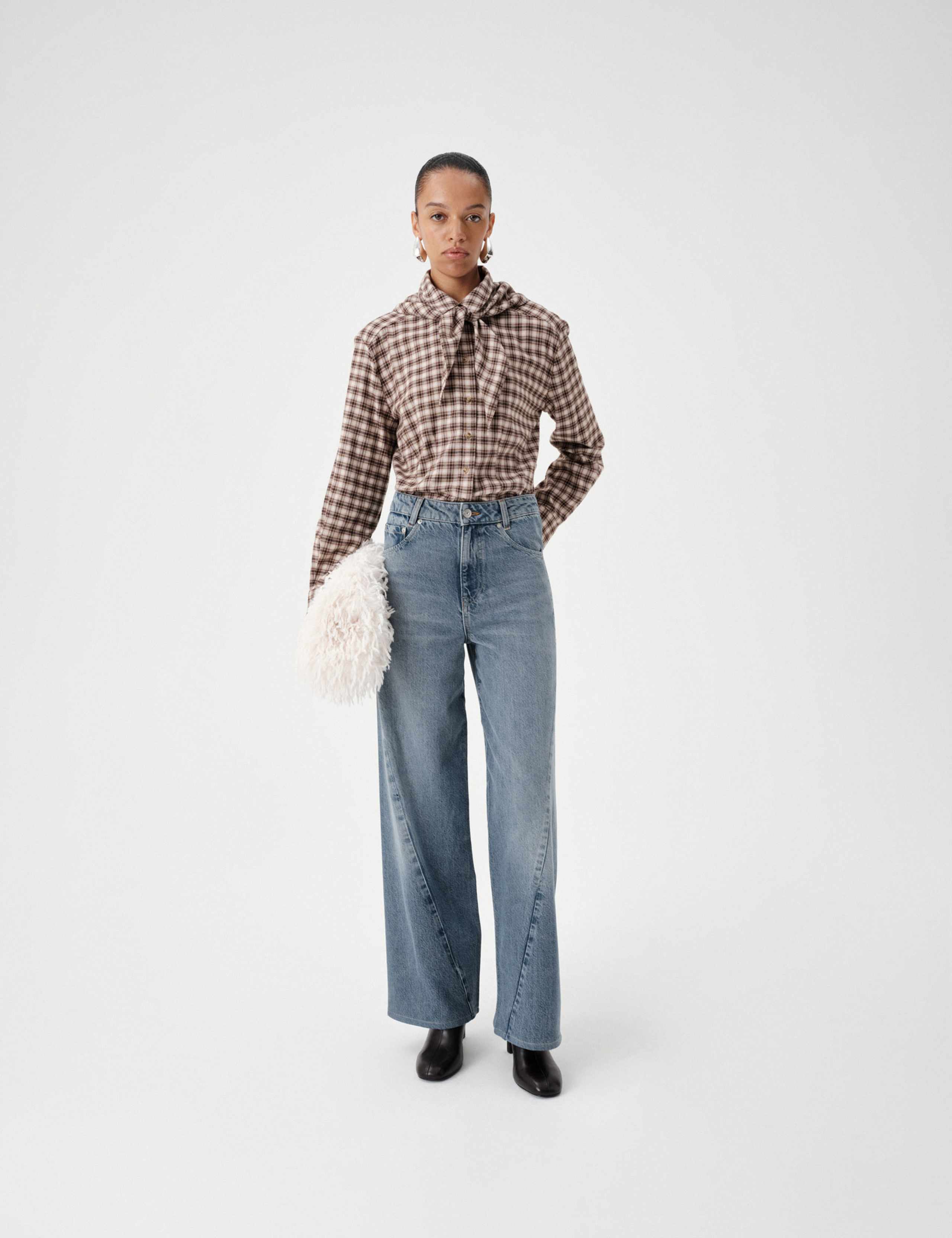 Twisted Seam Wide Leg Jean 1 of 7