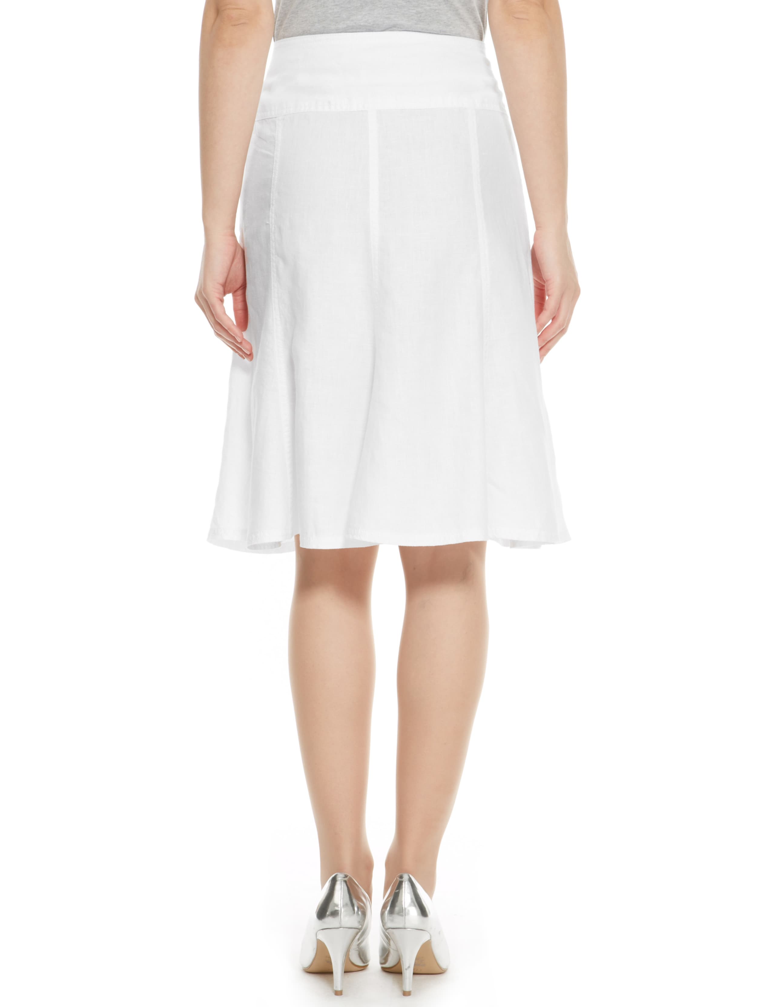 Pure Linen Flared Skirt 4 of 4
