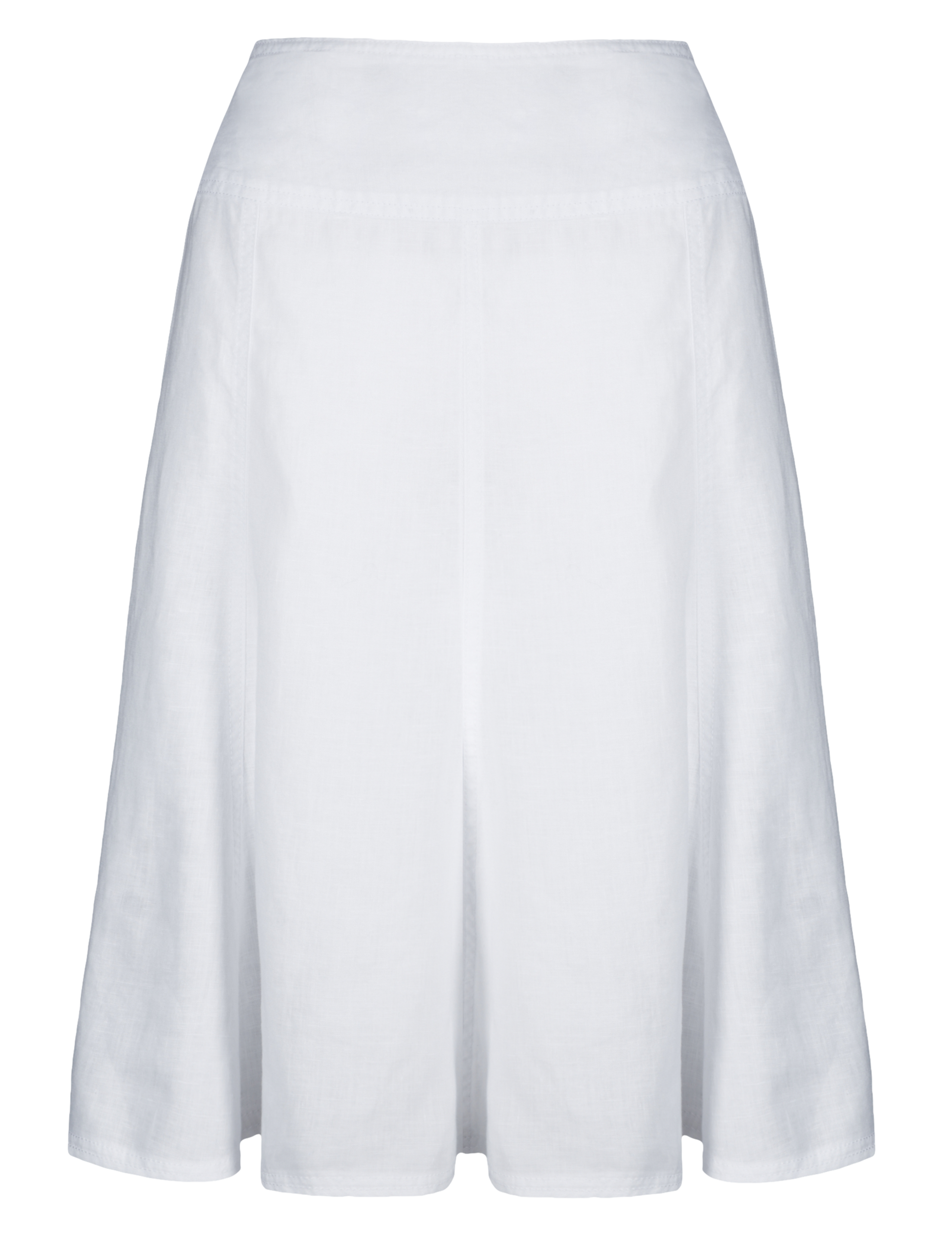 Pure Linen Flared Skirt 2 of 4