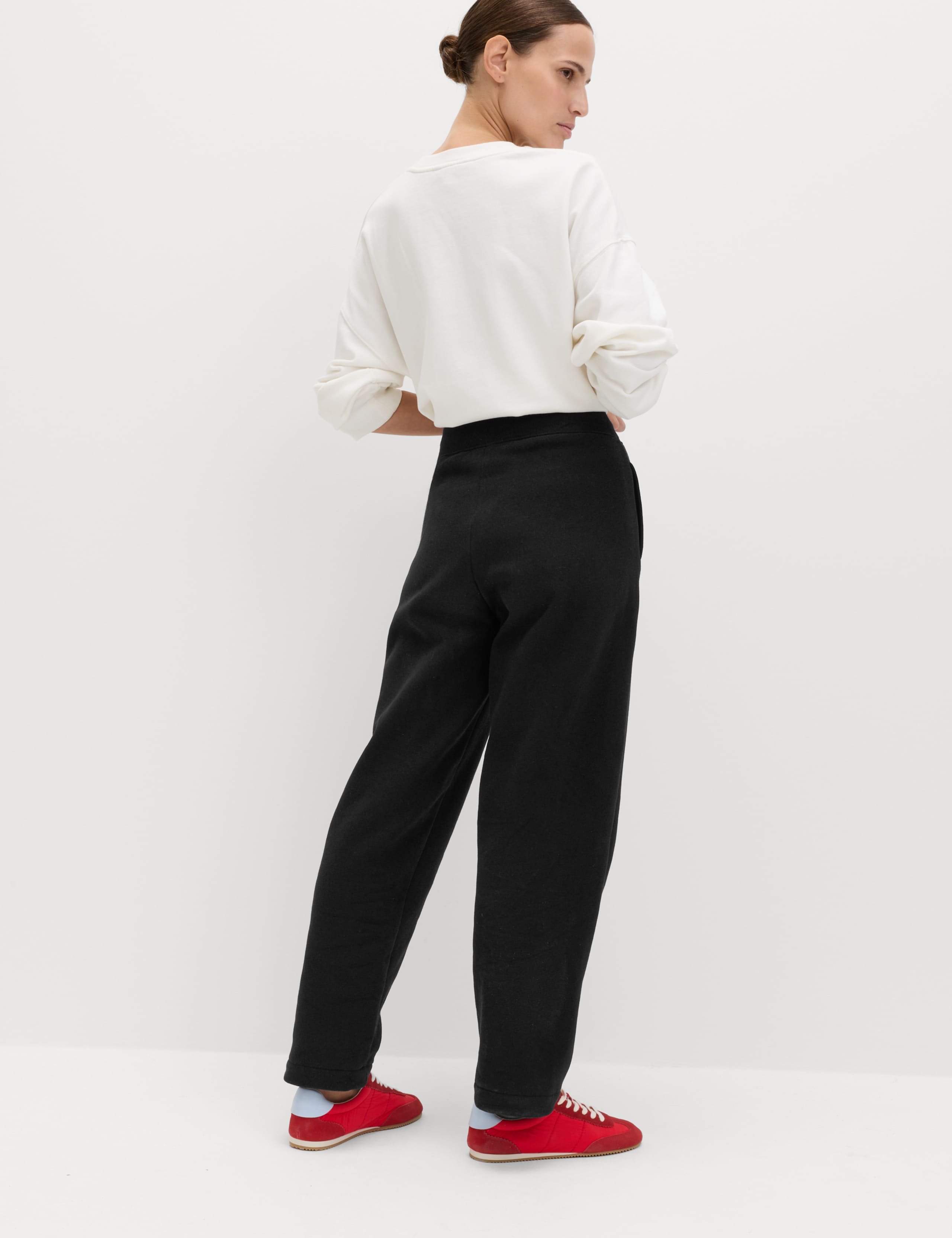 Cotton Rich Brushed Carrot Leg Joggers 5 of 7