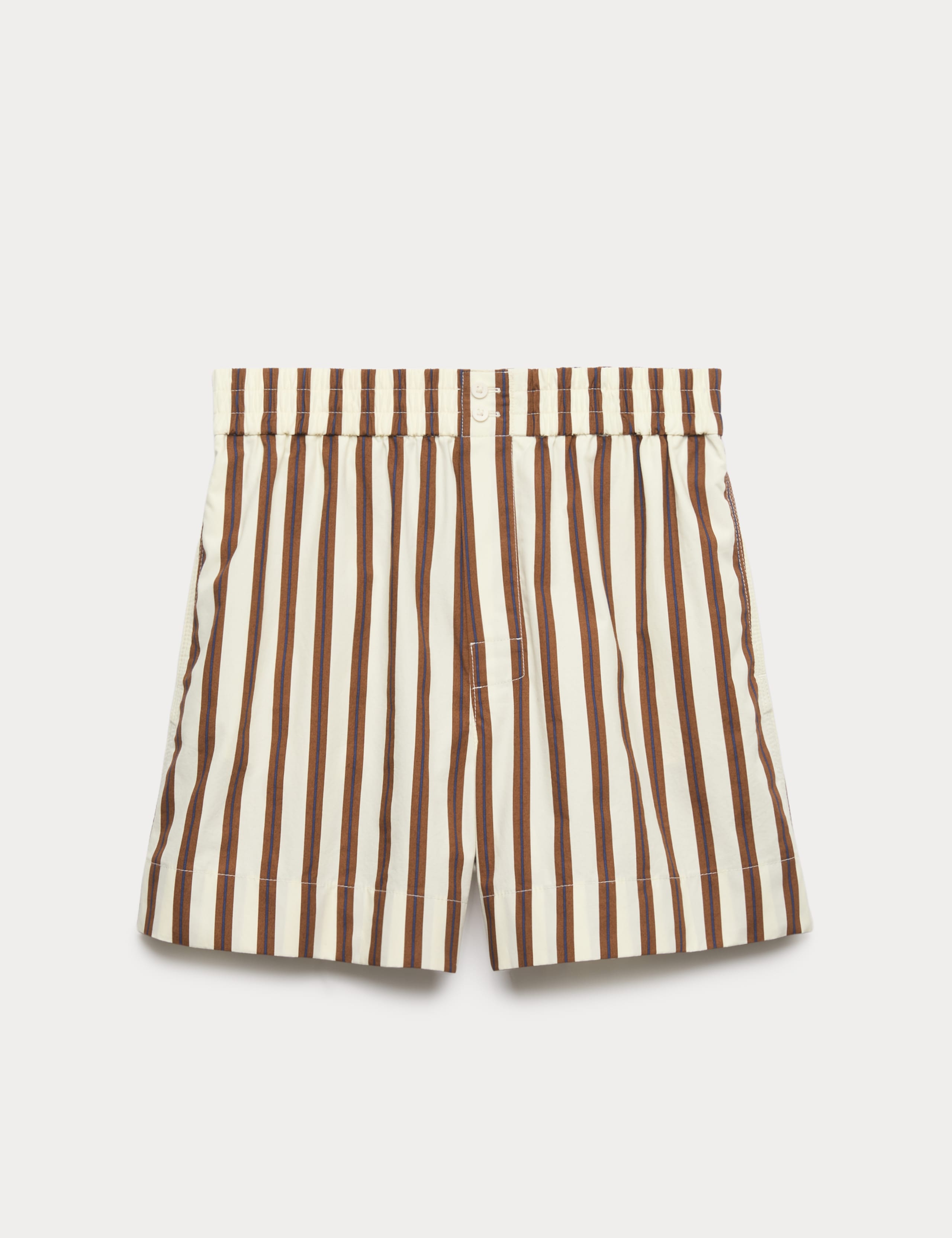 Pure Cotton Poplin High Waisted Shorts 2 of 5
