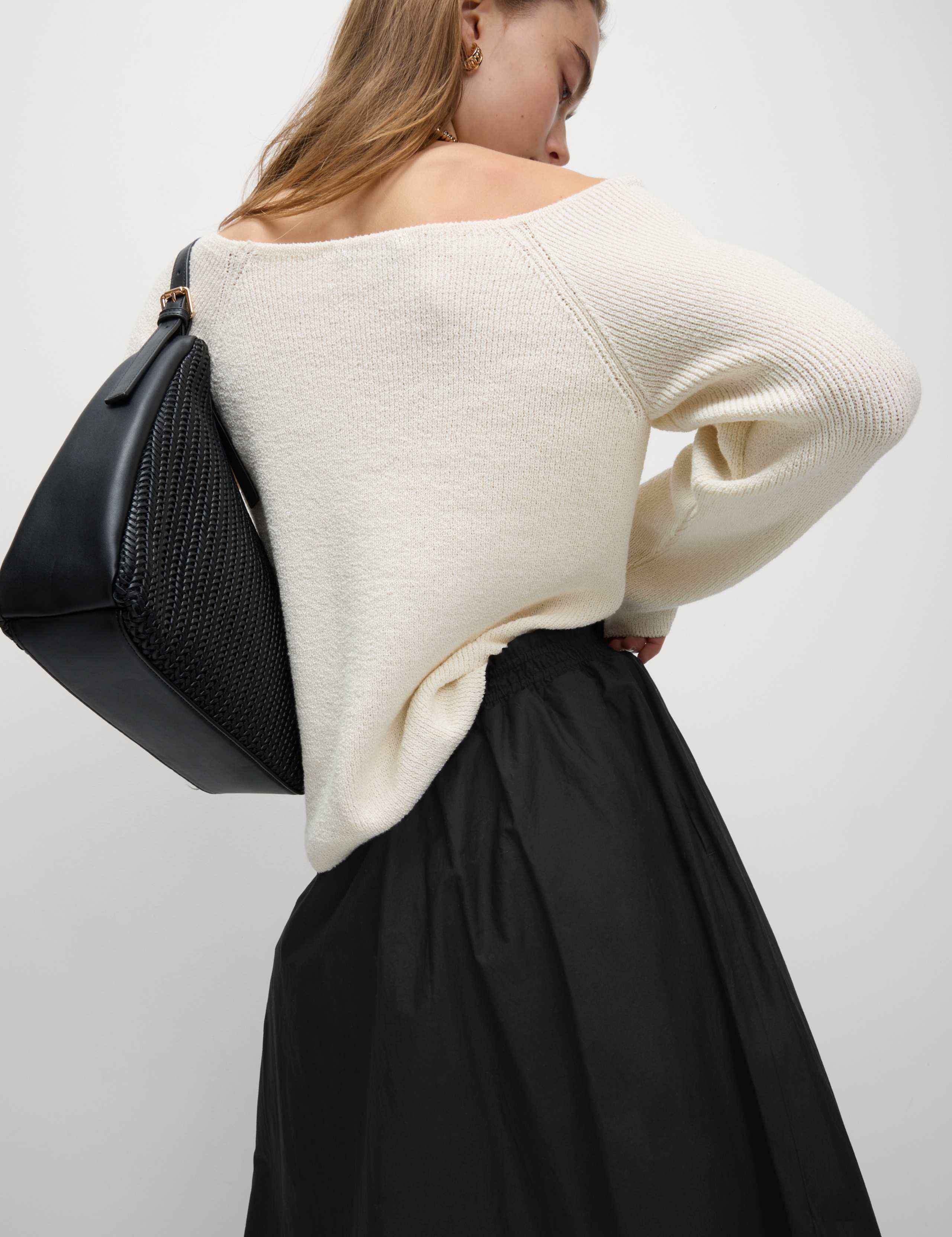 Pure Cotton Poplin A-line Skirt 4 of 5