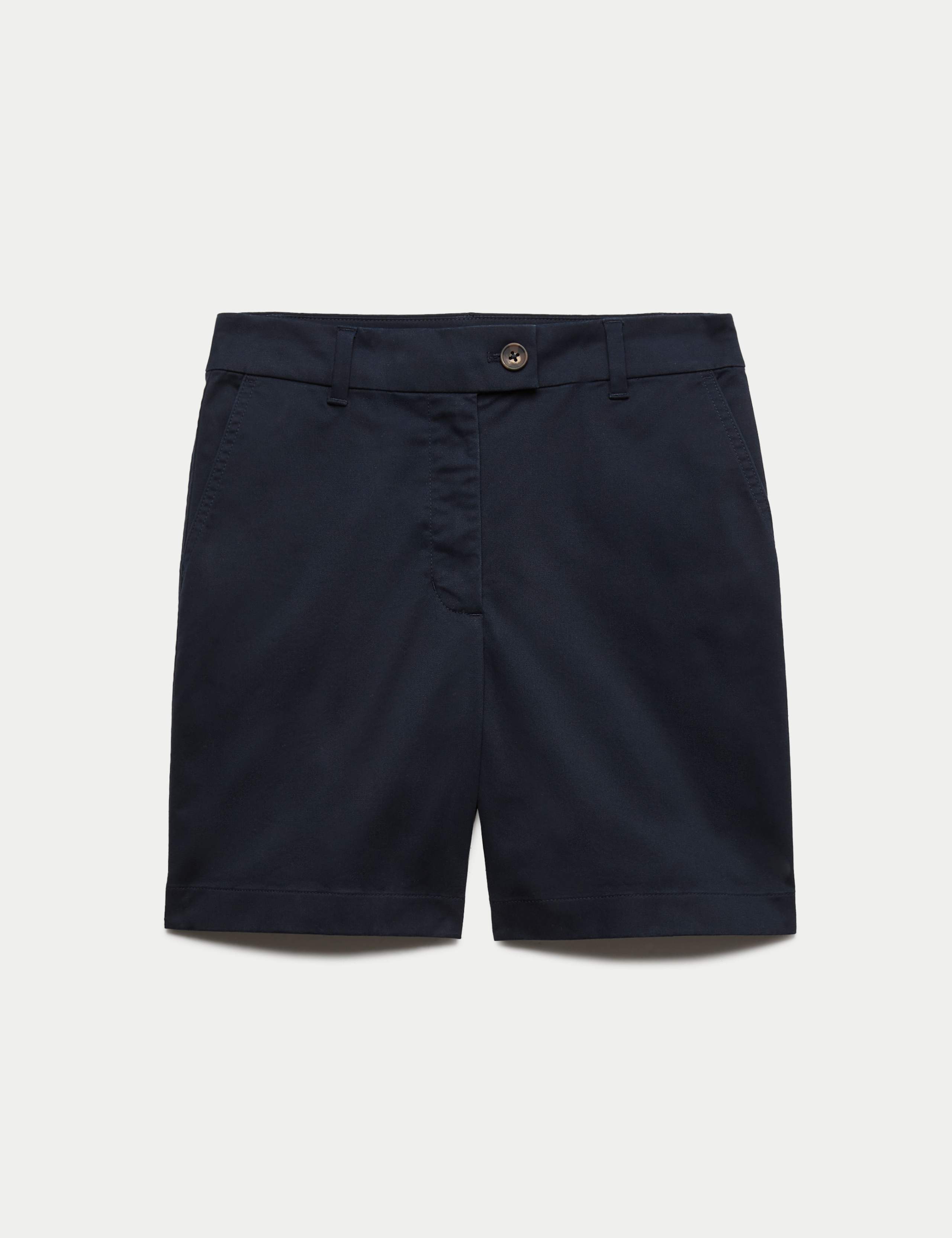 Cotton Rich High Waisted Chino Shorts 2 of 5