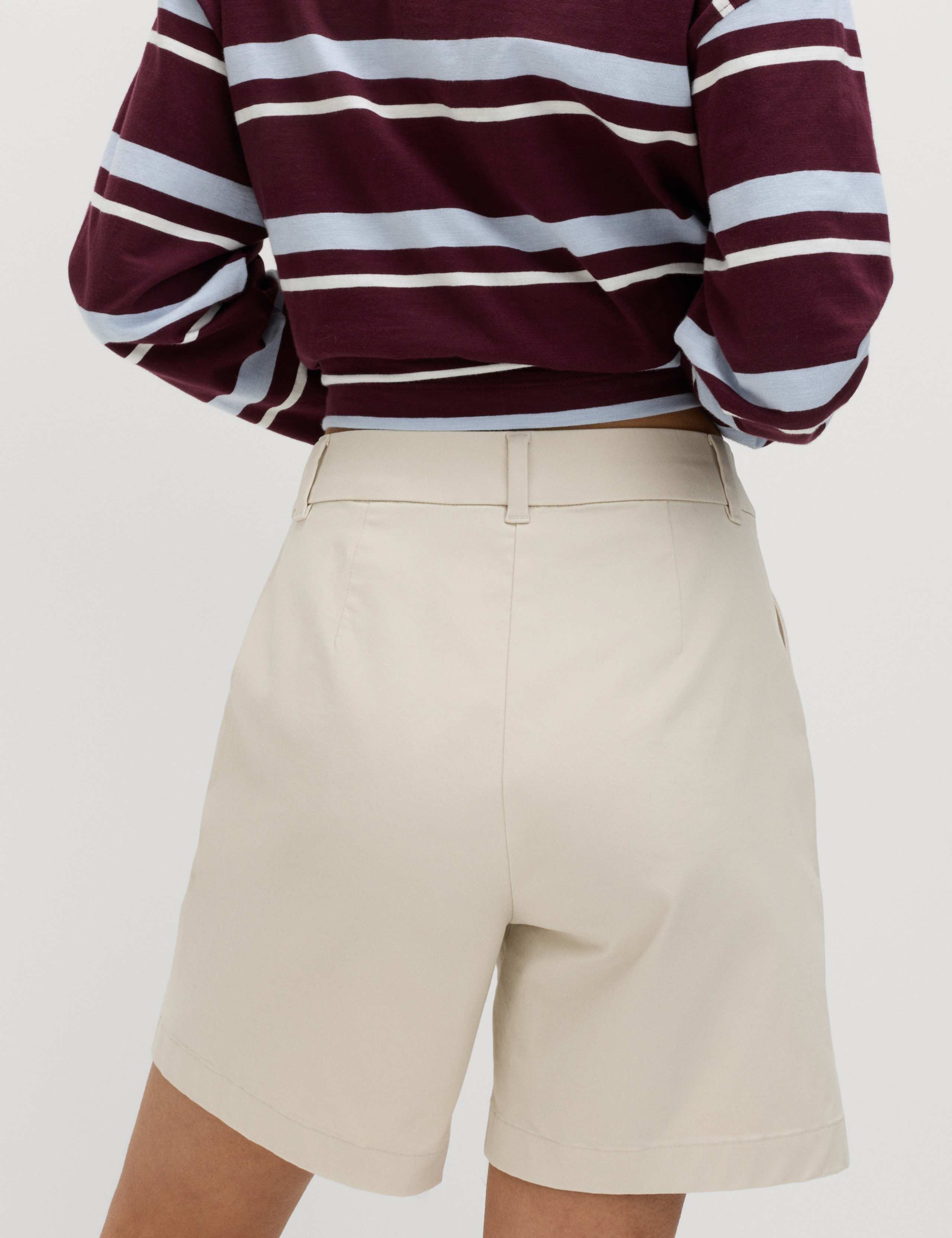 Cotton Rich High Waisted Chino Shorts 5 of 5