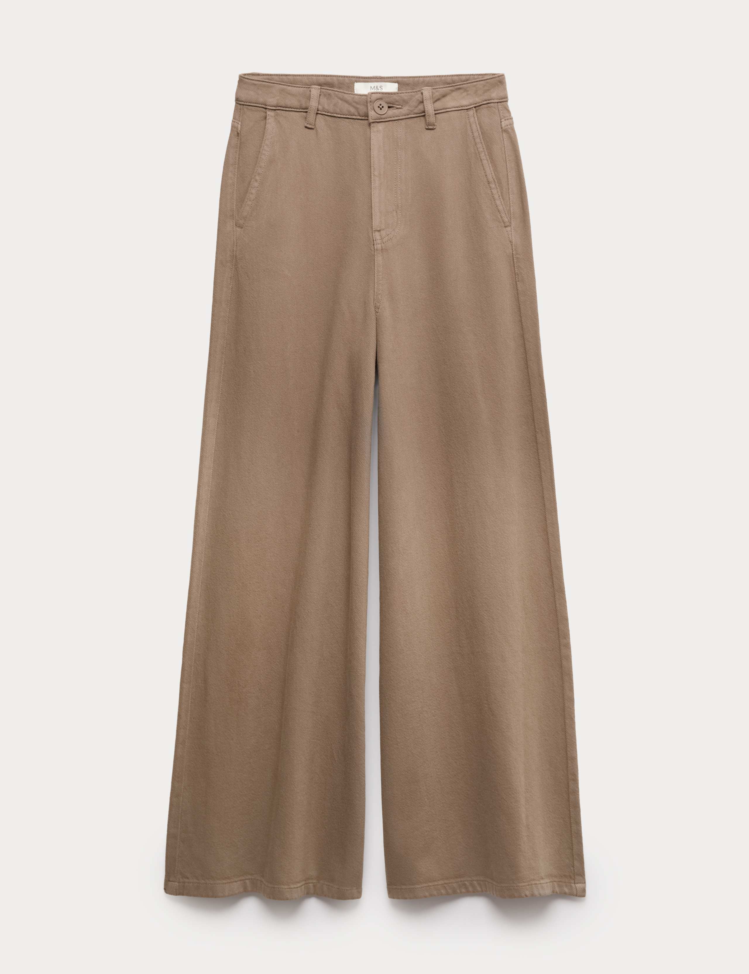 Pure Cotton Palazzo Trousers 2 of 7