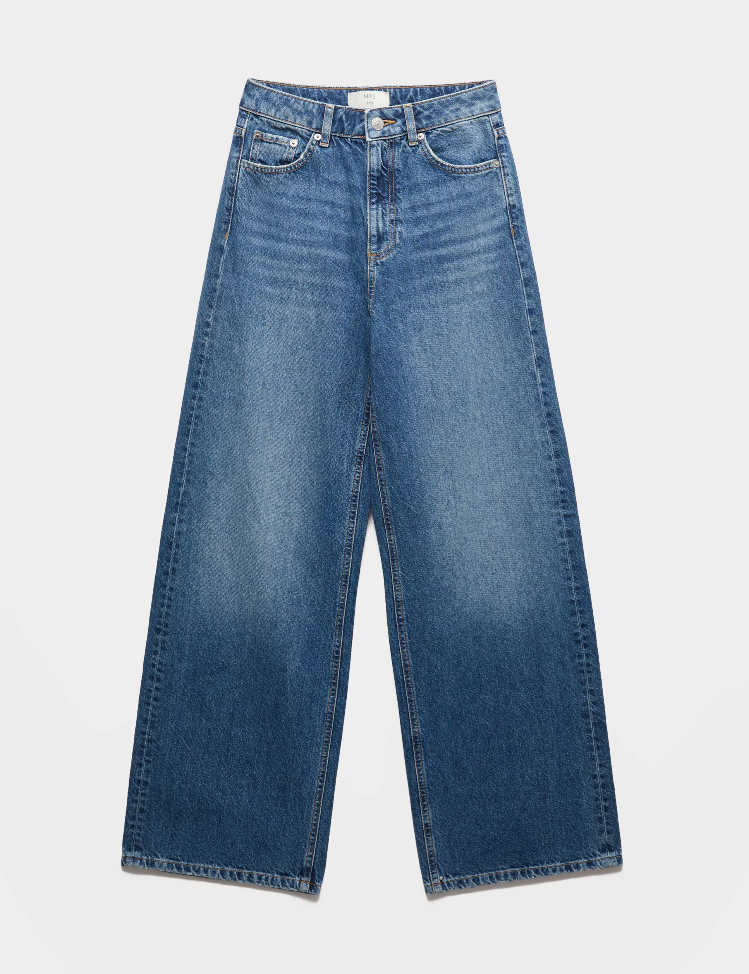 High Waisted Rigid Wide Leg Jeans 2 of 6