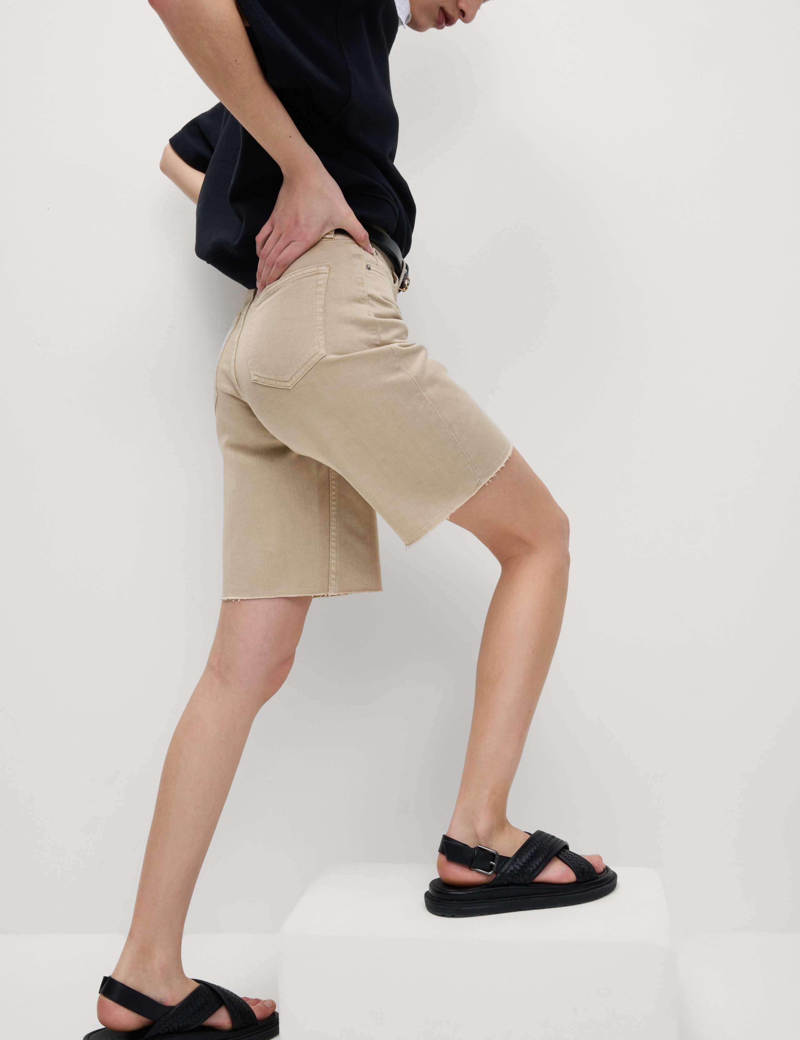 Pure Cotton Denim Bermuda Shorts 5 of 6