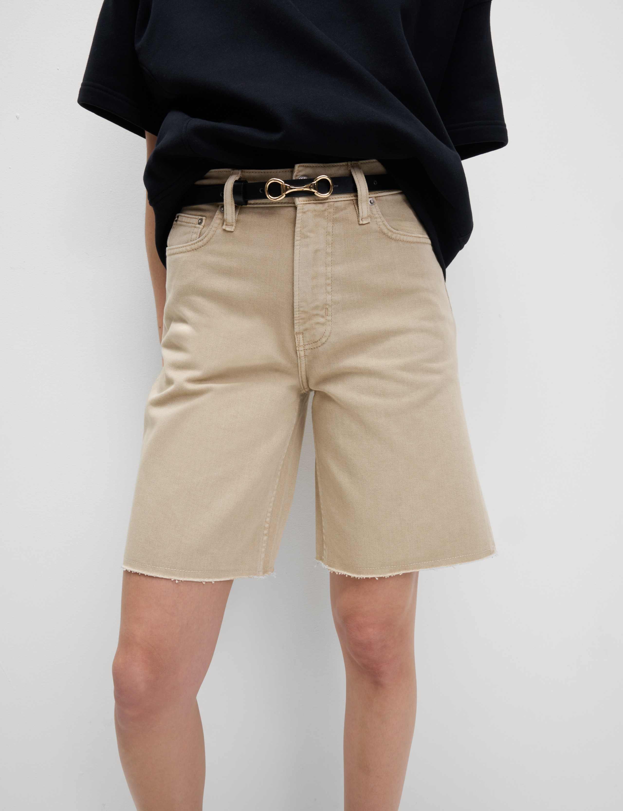 Pure Cotton Denim Bermuda Shorts 6 of 6
