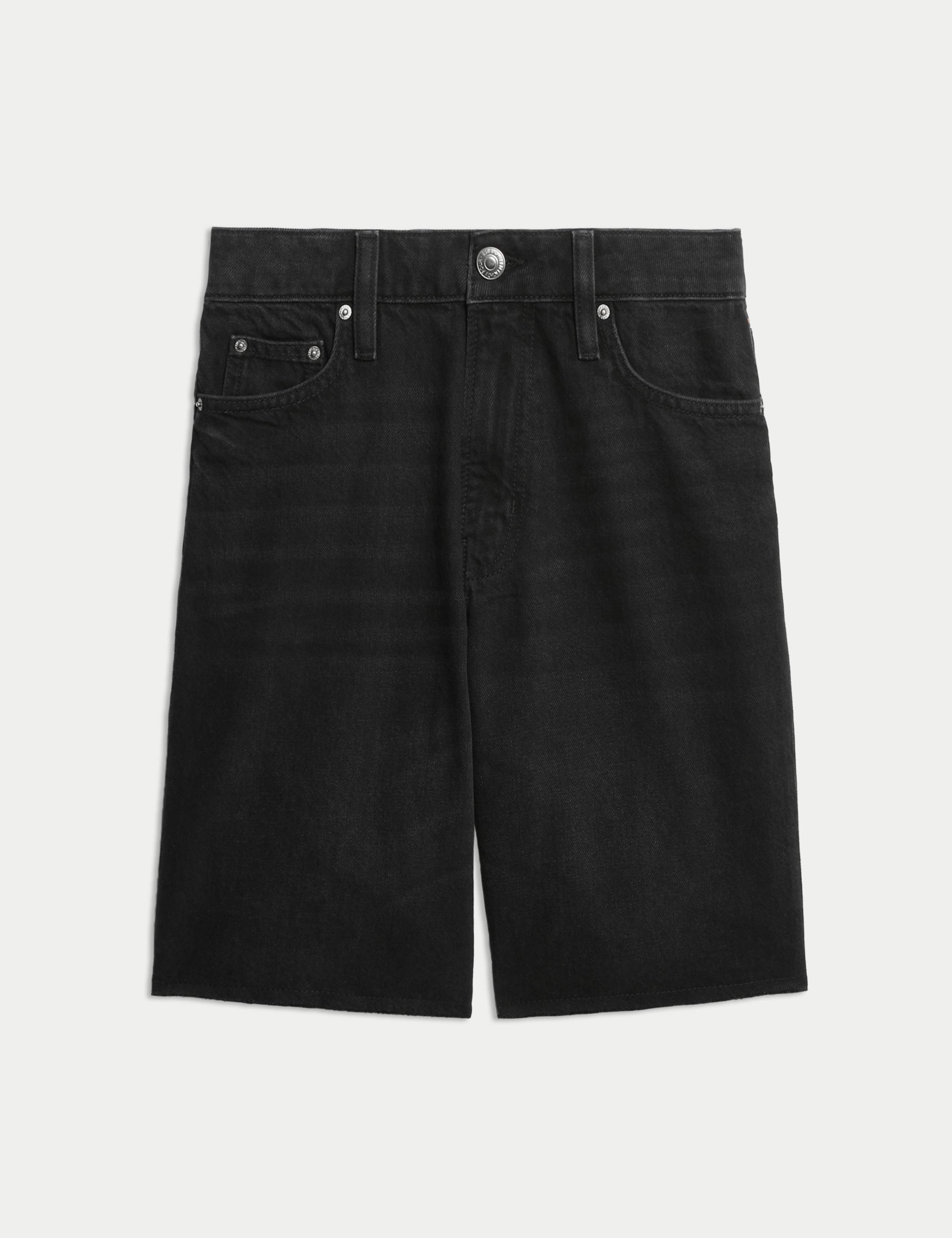 Pure Cotton Denim Bermuda Shorts 2 of 5