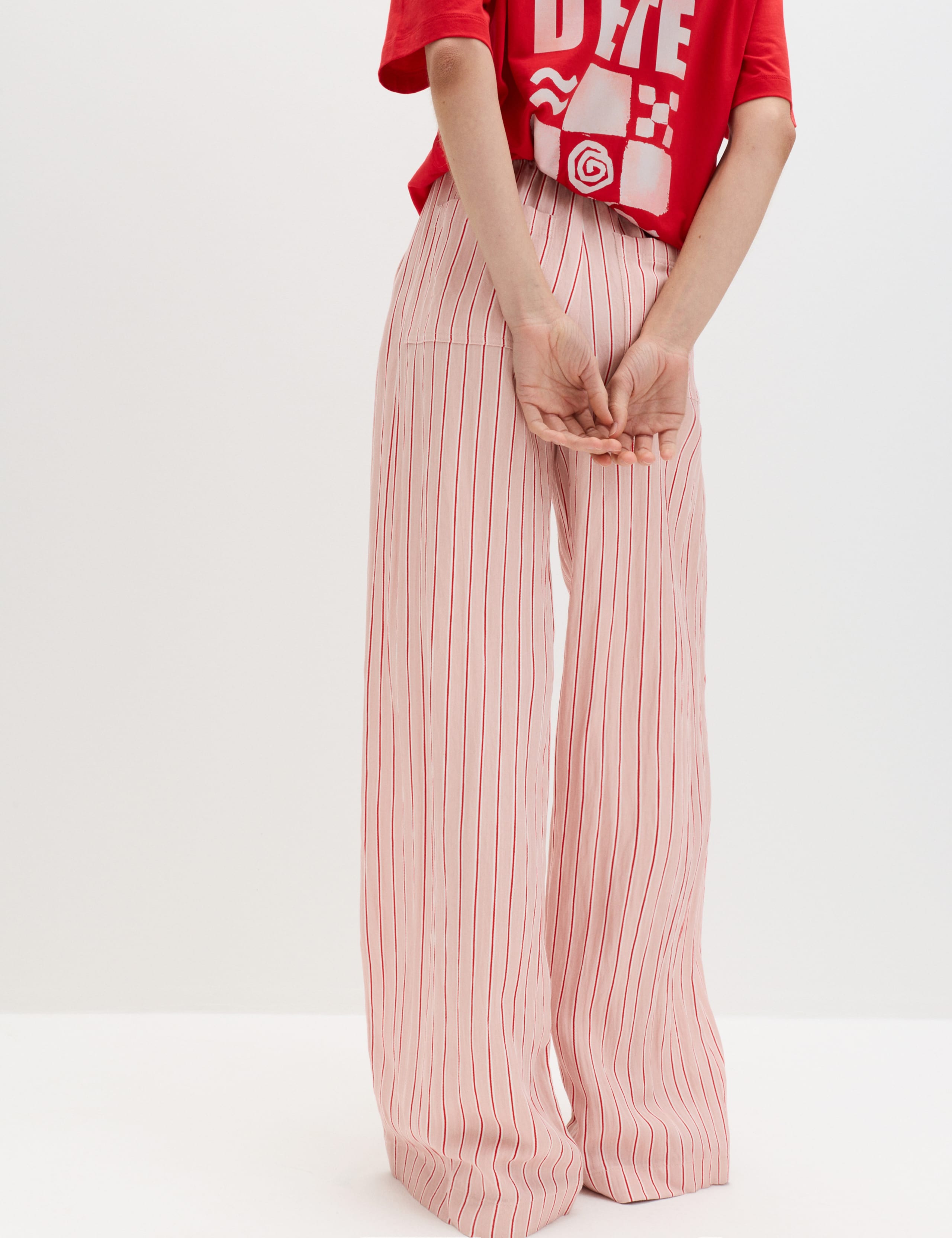 Lyocell Rich Drawstring Wide Leg Trousers 5 of 6