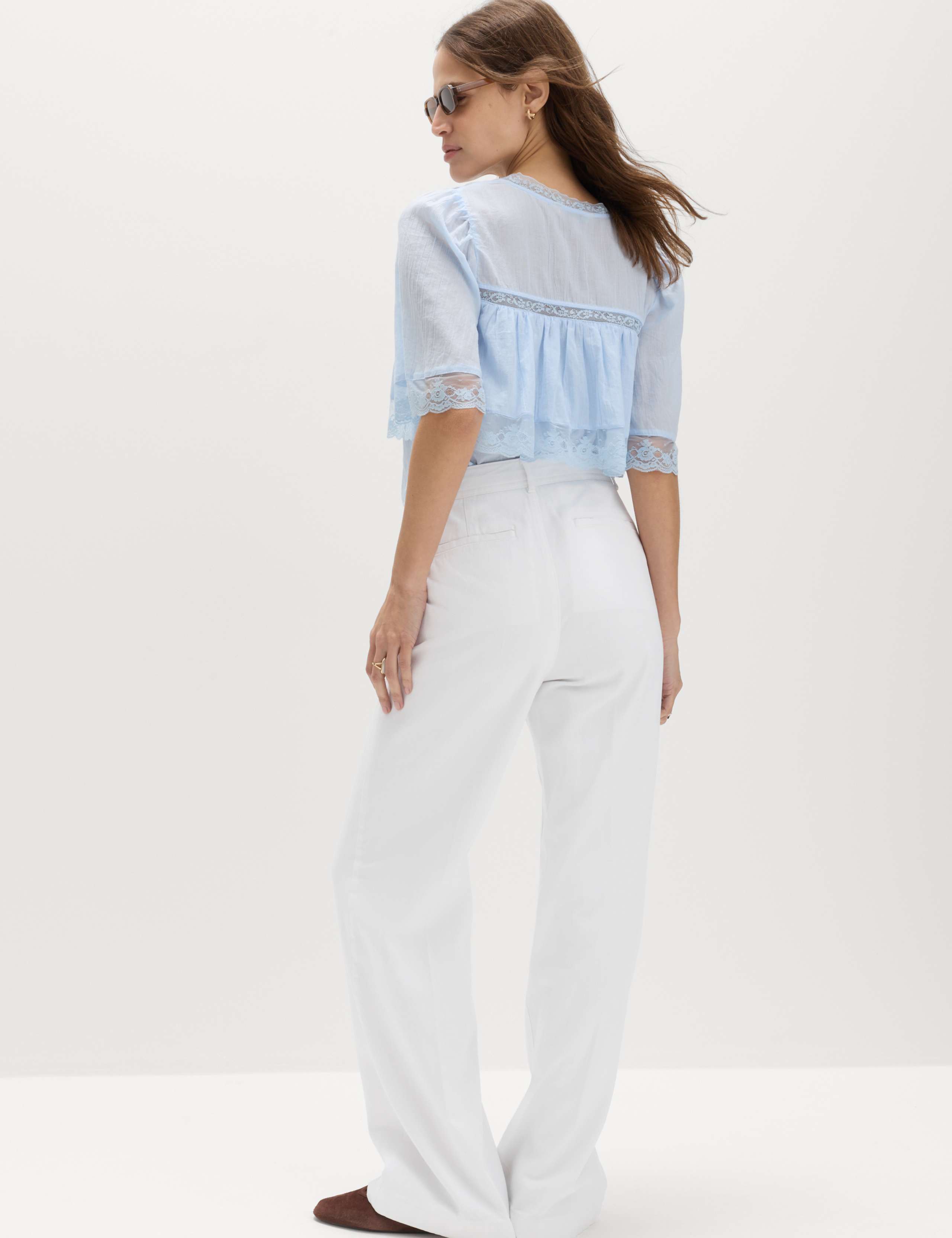 Patch Pocket Straight Leg Trousers 4 of 5
