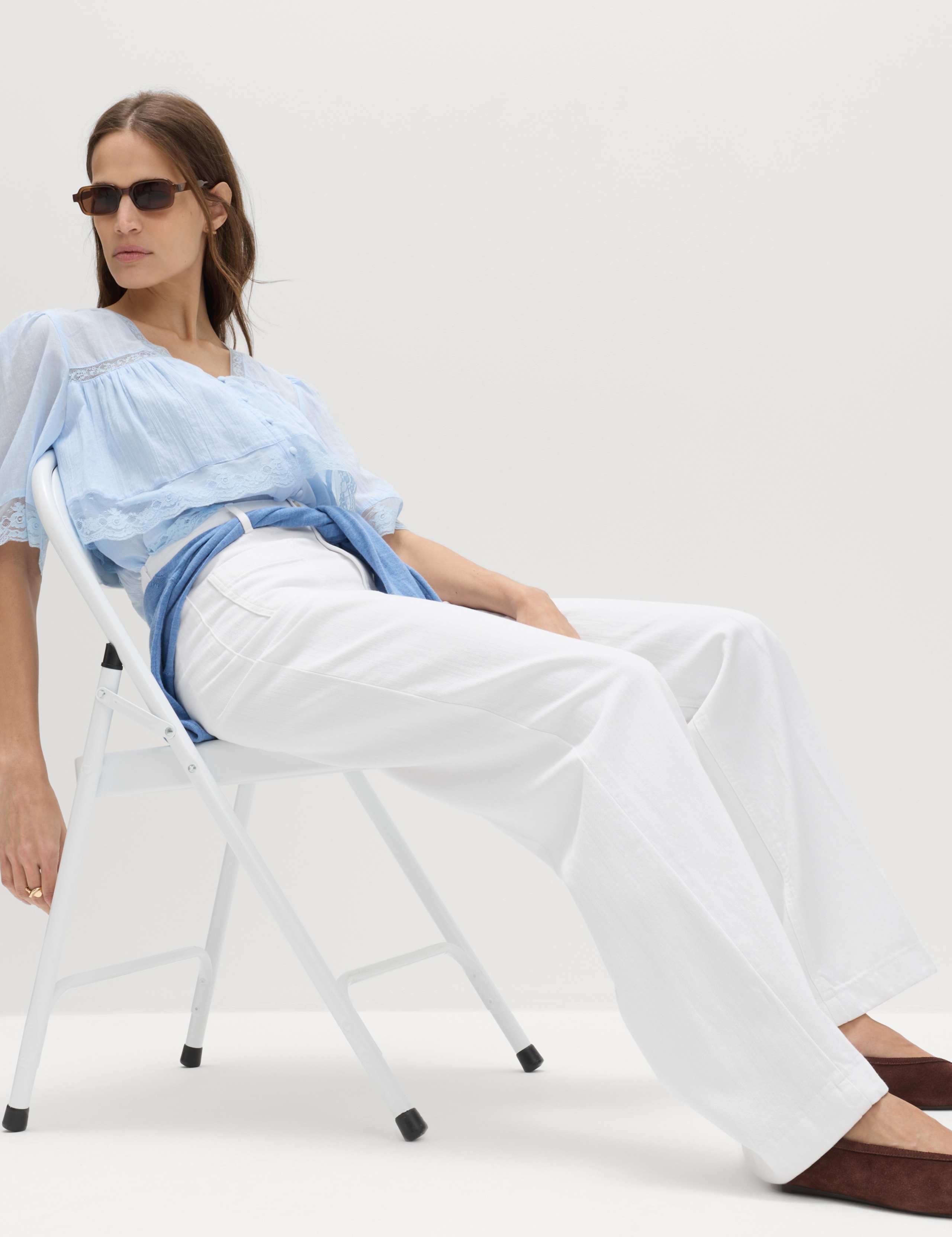 Patch Pocket Straight Leg Trousers 5 of 5