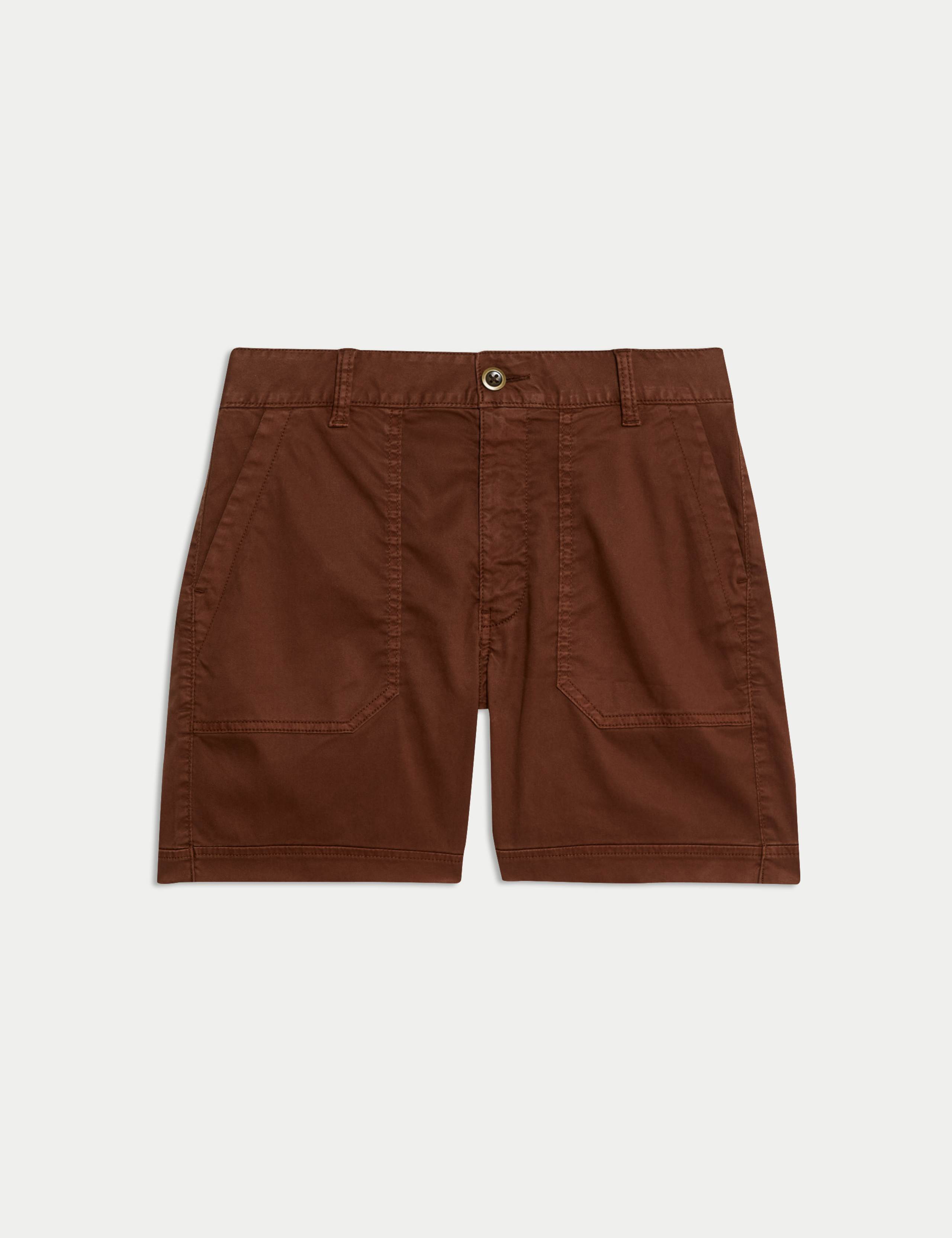 Cotton Blend Cargo Shorts 2 of 5