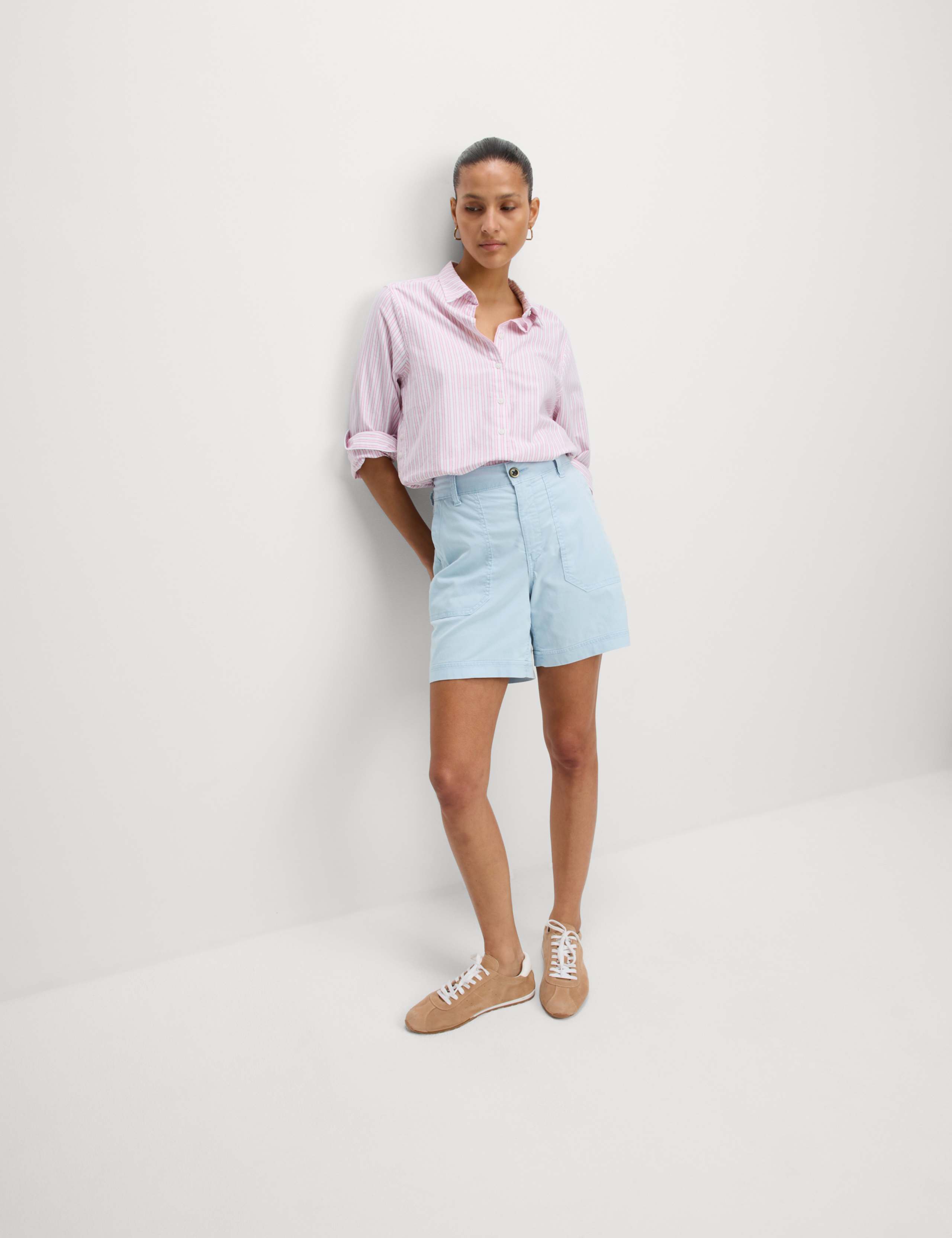 Cotton Blend Cargo Shorts 3 of 4