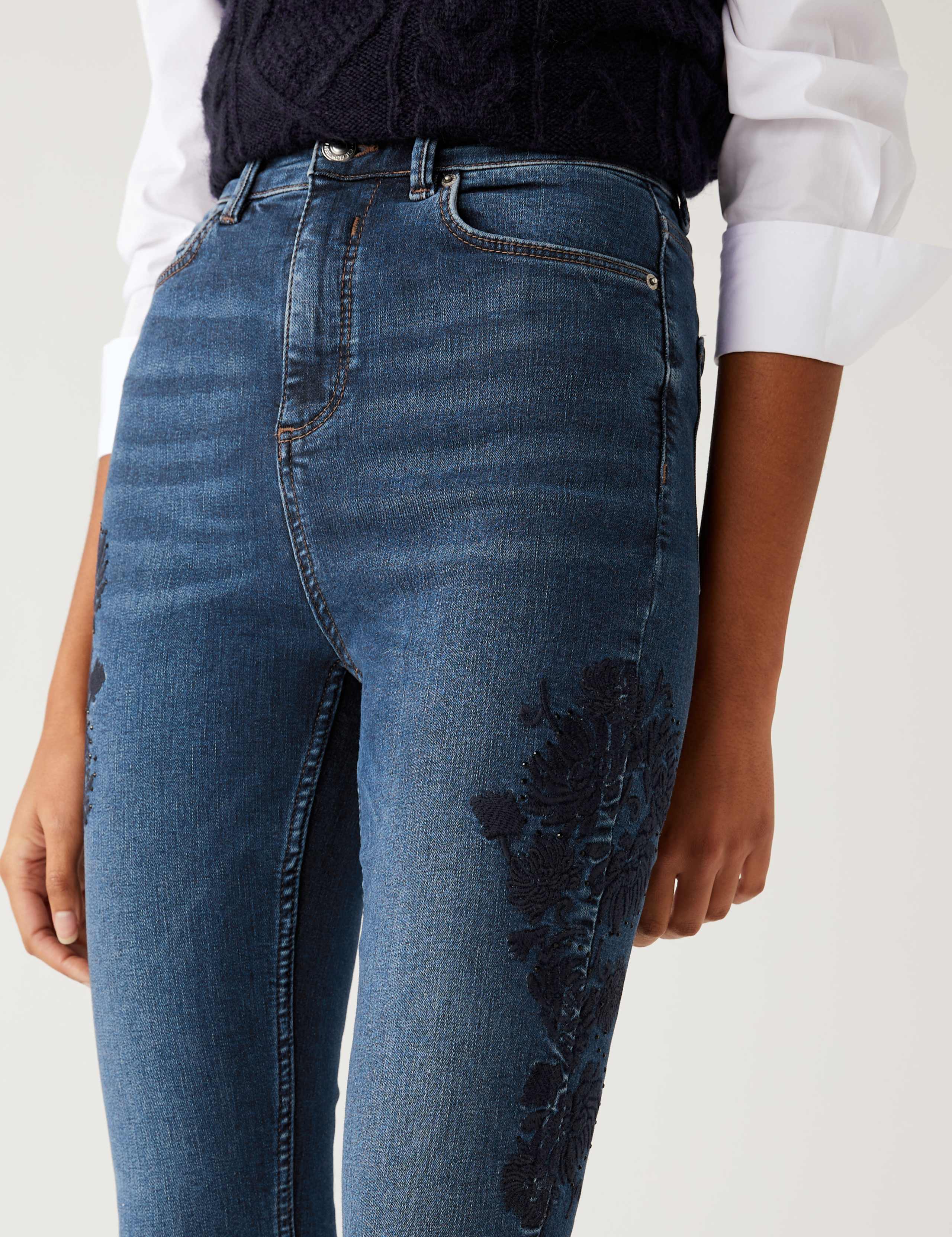 Ivy Premium Embroidered Skinny Jeans 4 of 6