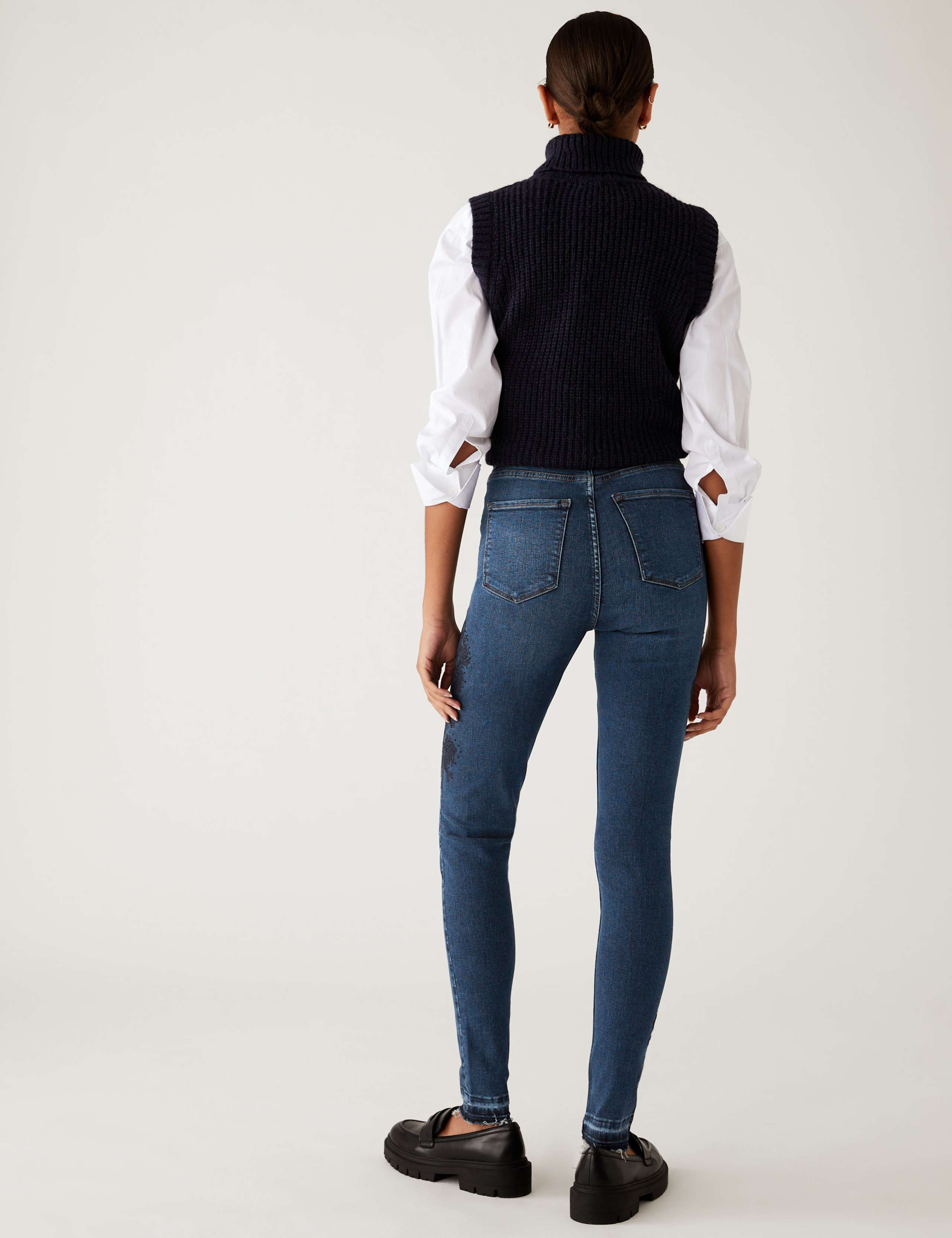 Ivy Premium Embroidered Skinny Jeans 6 of 6