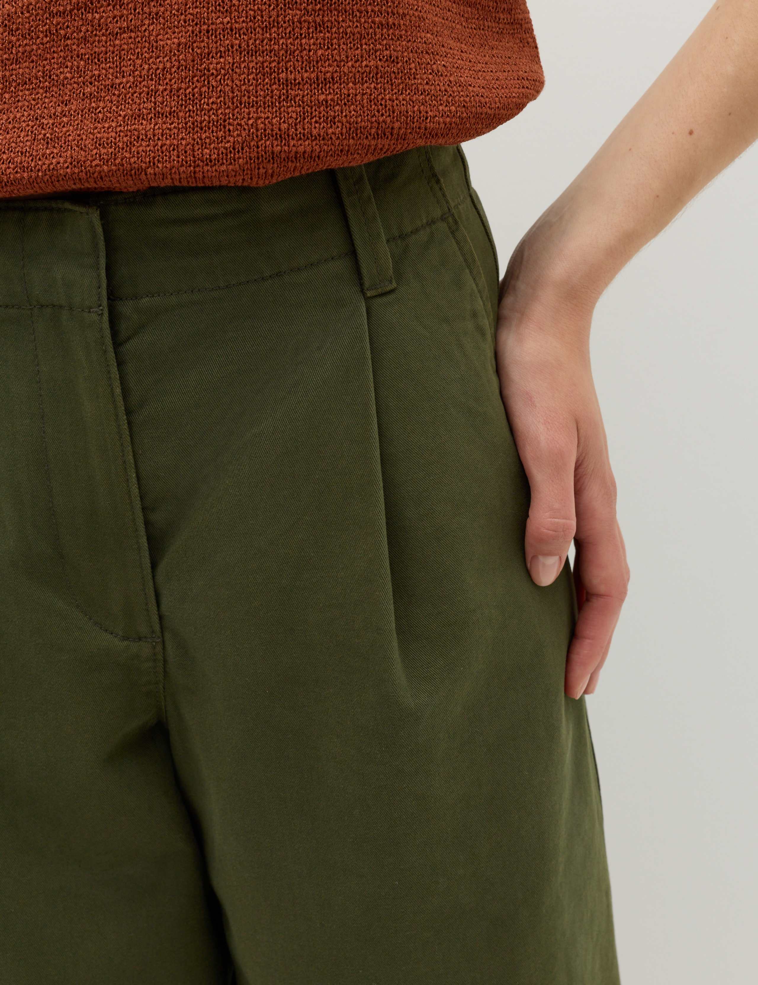 Pure Cotton Barrel Leg trouser 4 of 6