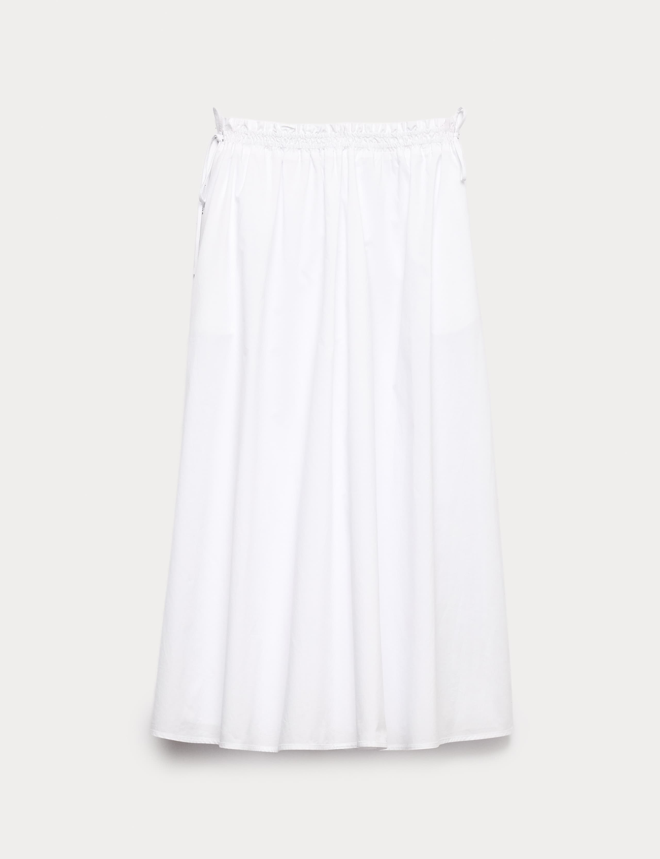 Pure Cotton Poplin Midi Skirt 2 of 6