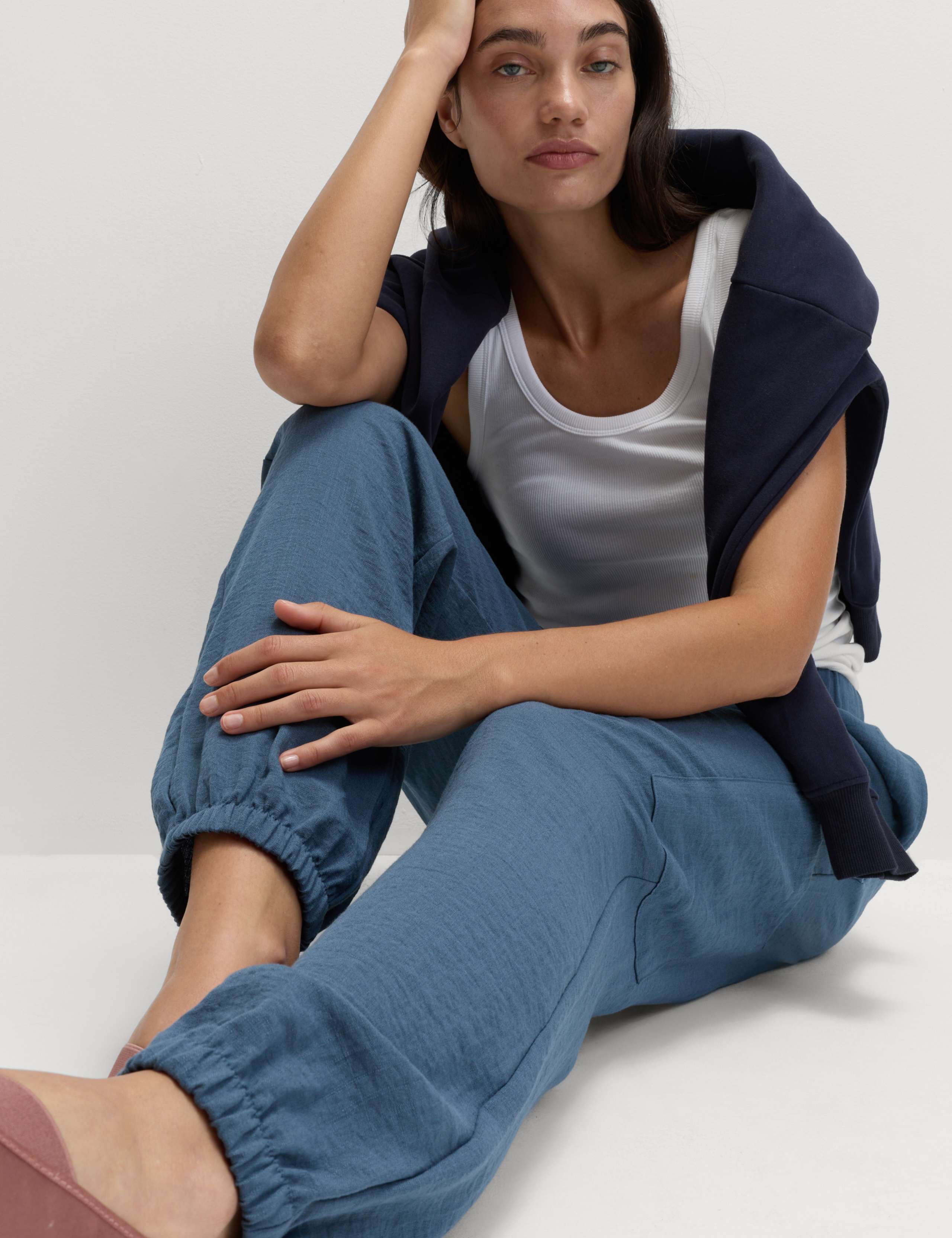 Crinkle Cargo Cuffed Joggers 7 of 7
