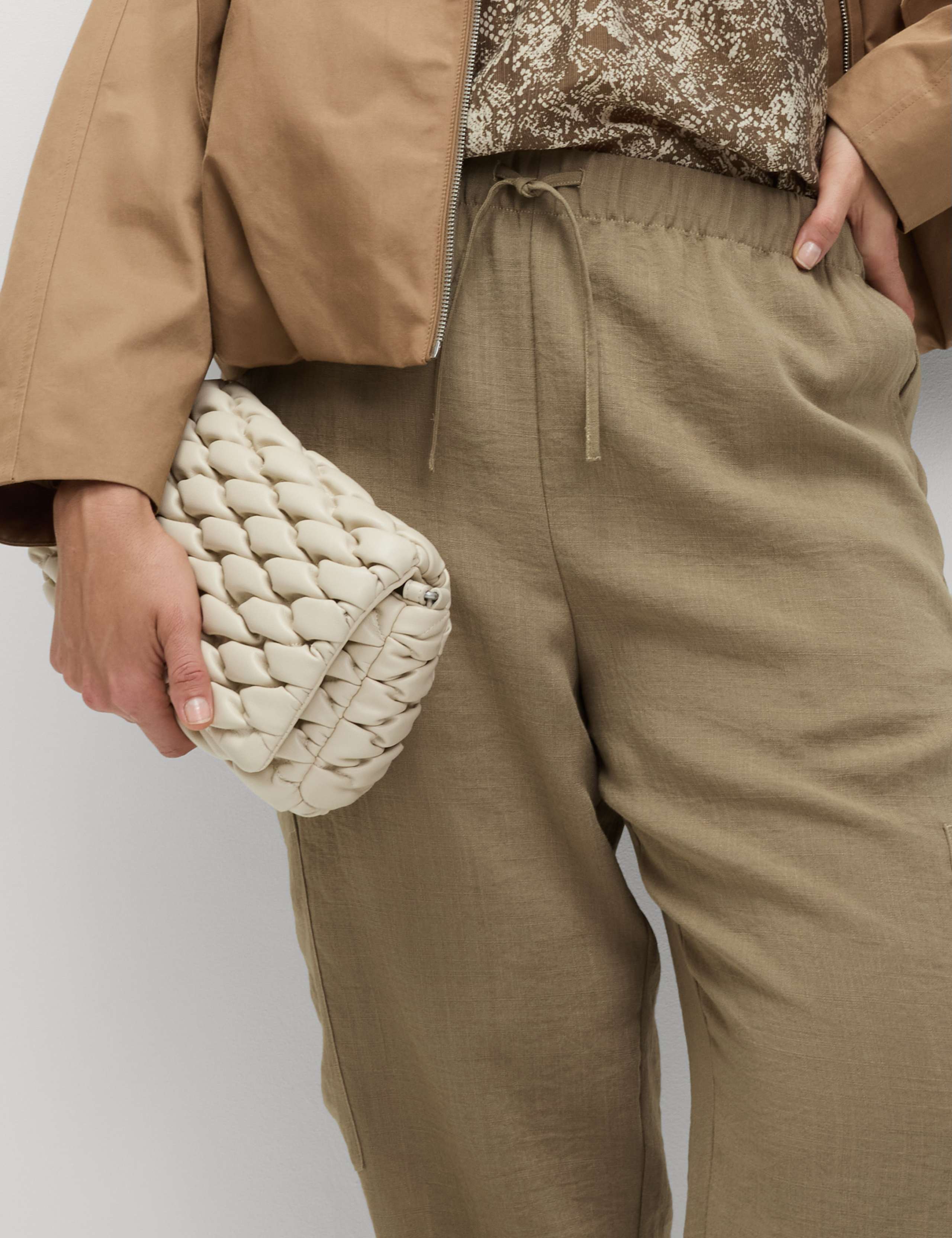 Crinkle Cargo Cuffed Joggers 7 of 8