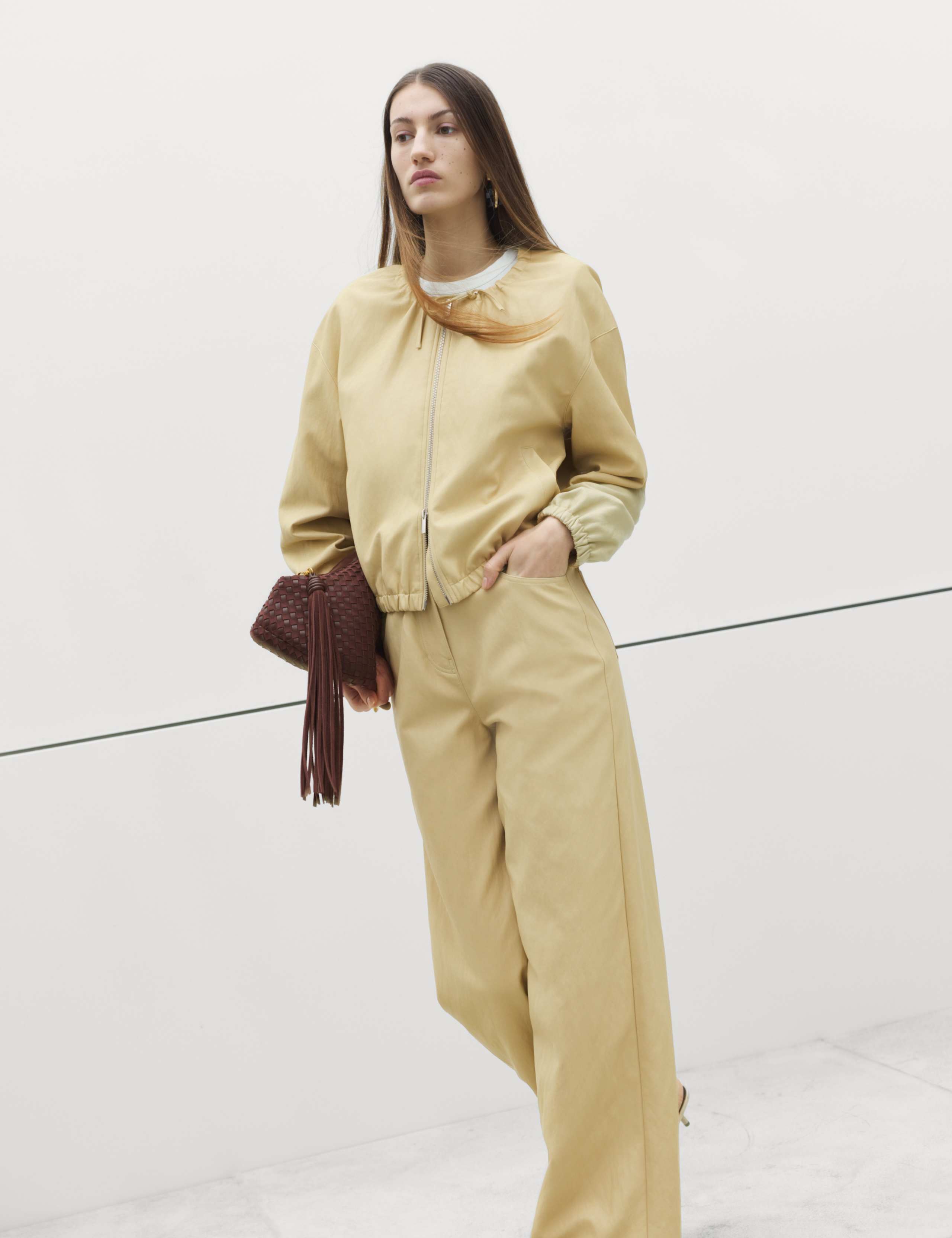 Leather Look Paperbag Wide Leg Trousers 5 of 6