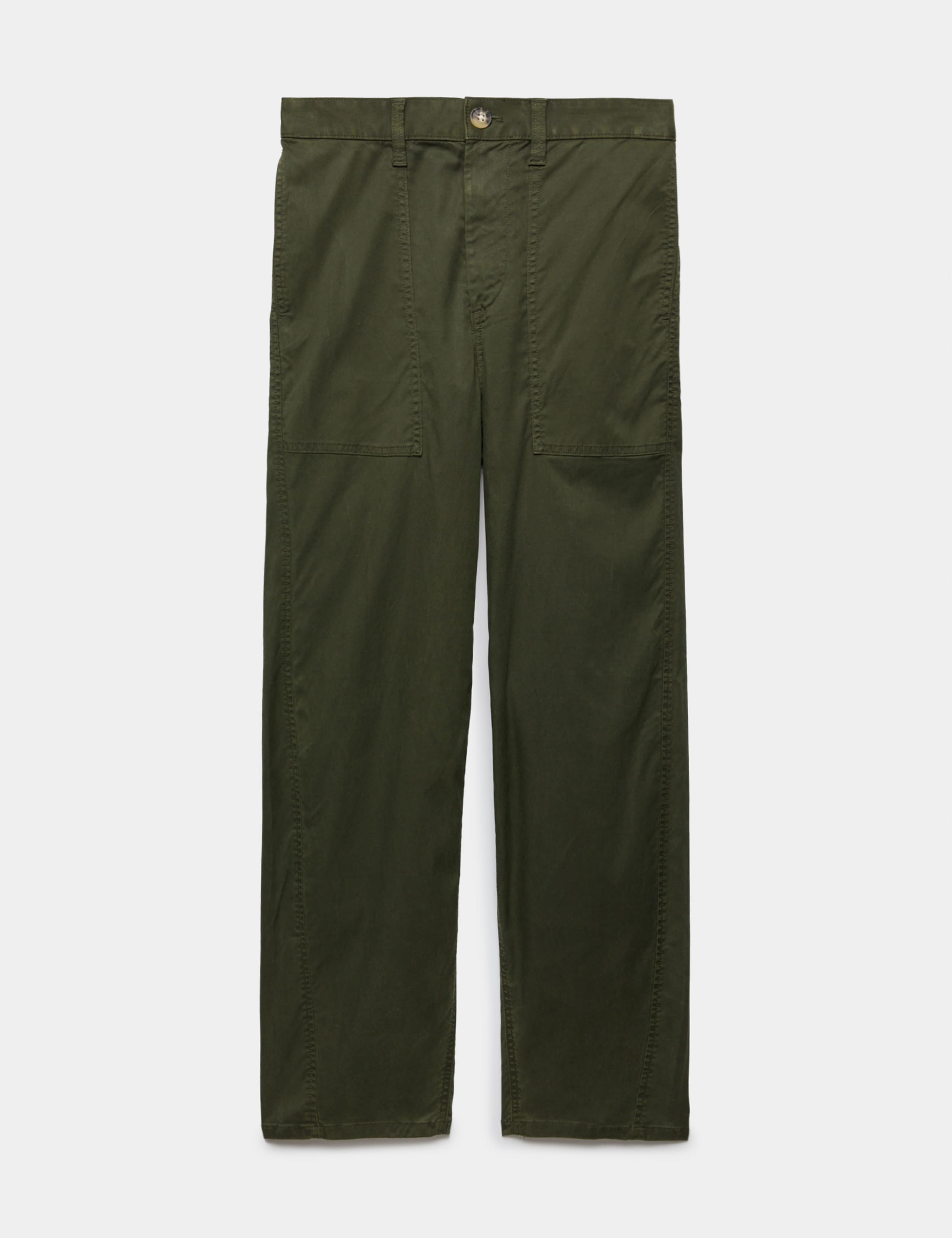 Lyocell Rich Utility Barrel Leg Trousers 2 of 7