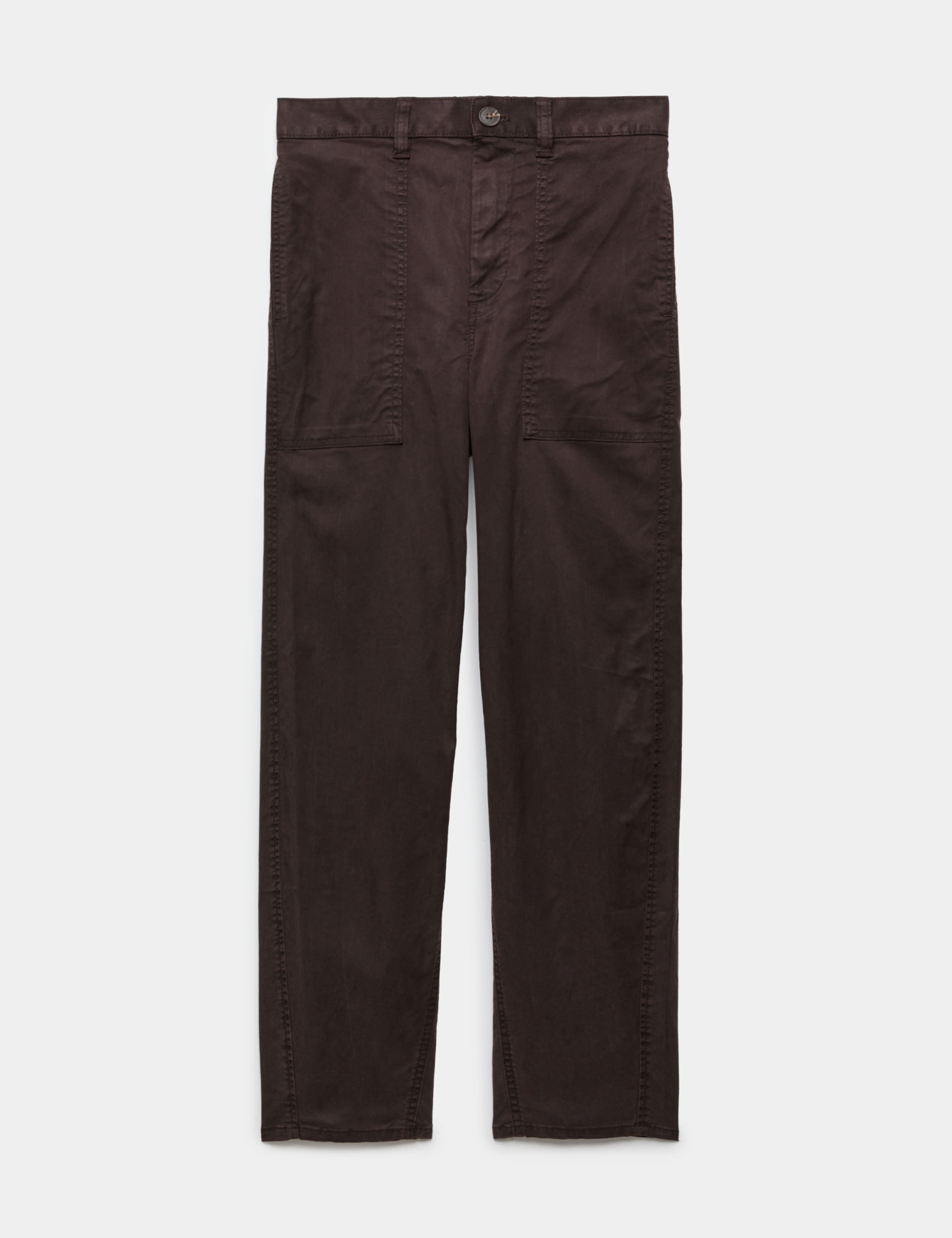 Lyocell Rich Utility Barrel Leg Trousers 2 of 5