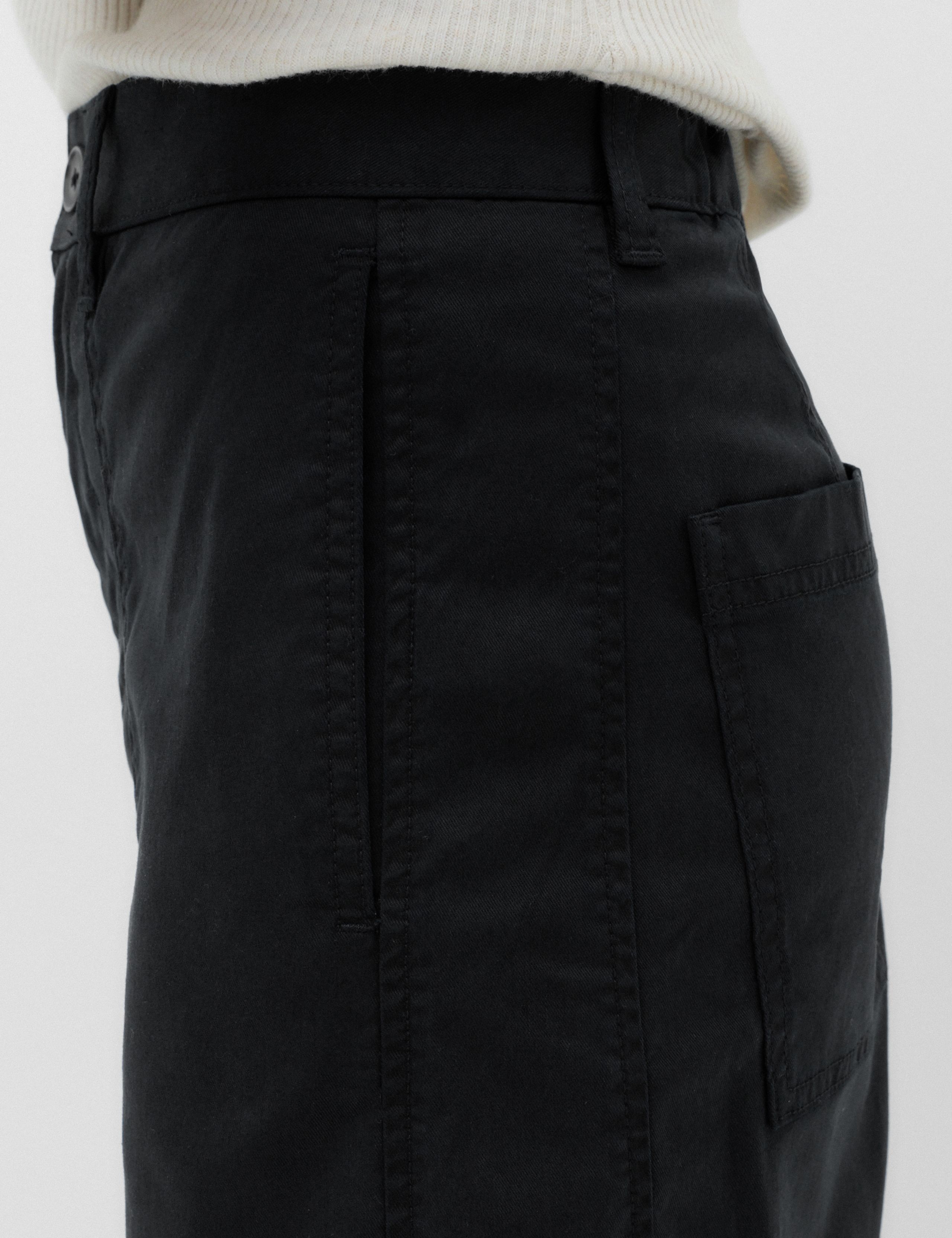 Lyocell Rich Utility Barrel Leg Trousers 3 of 6