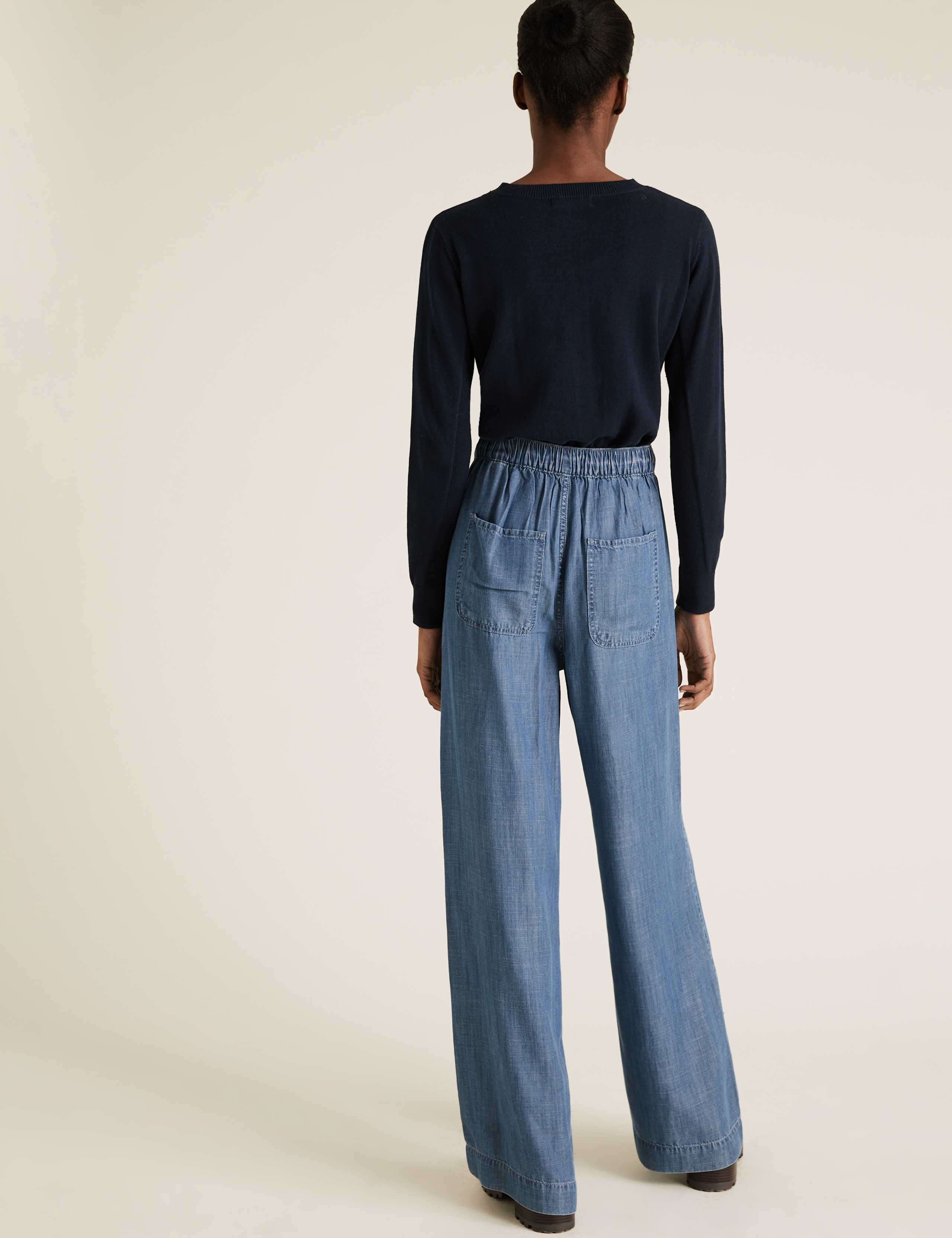 Tencel™ Denim High Waisted  Wide Leg Jeans 5 of 5