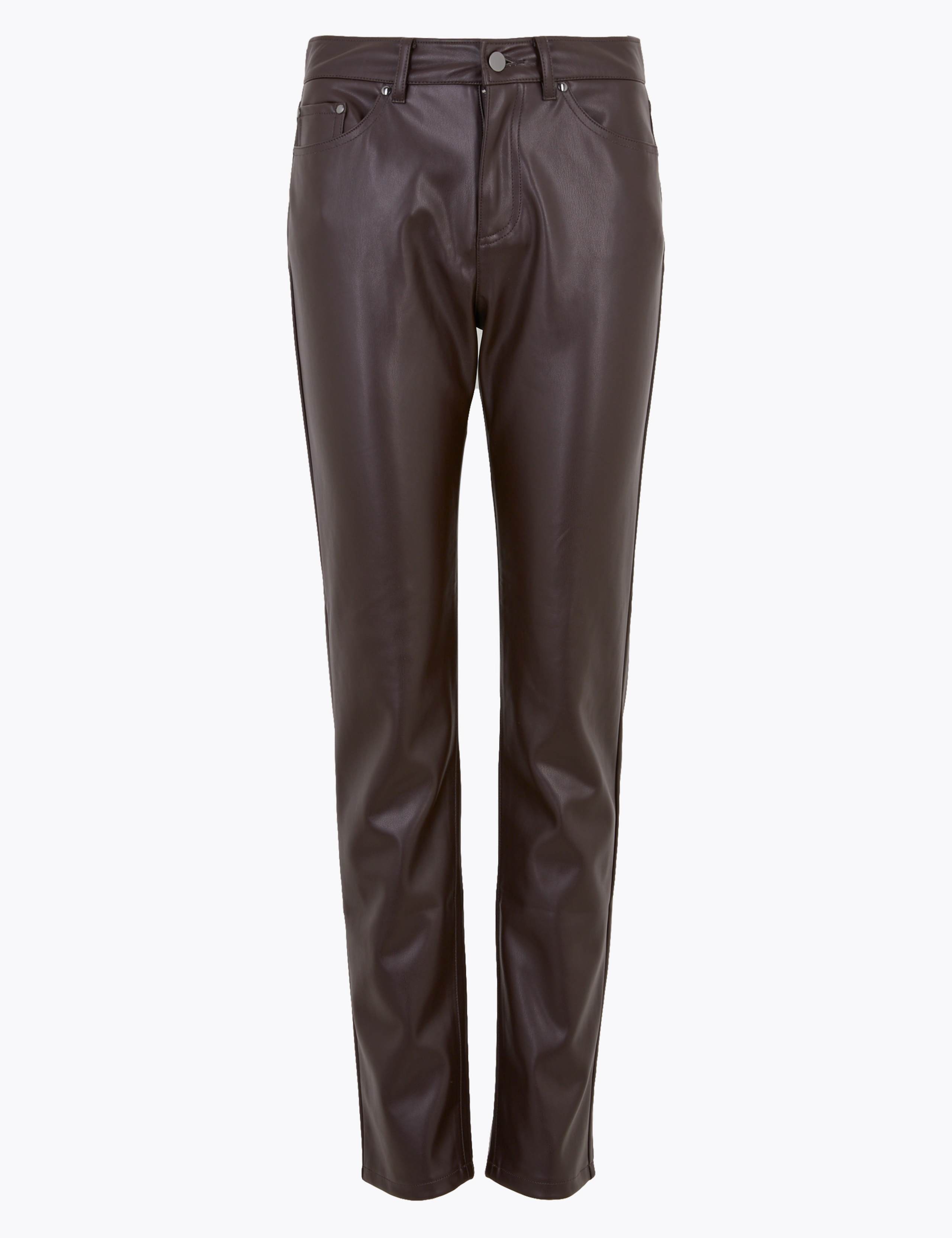 Sienna Faux Leather Straight Leg Trousers 2 of 6