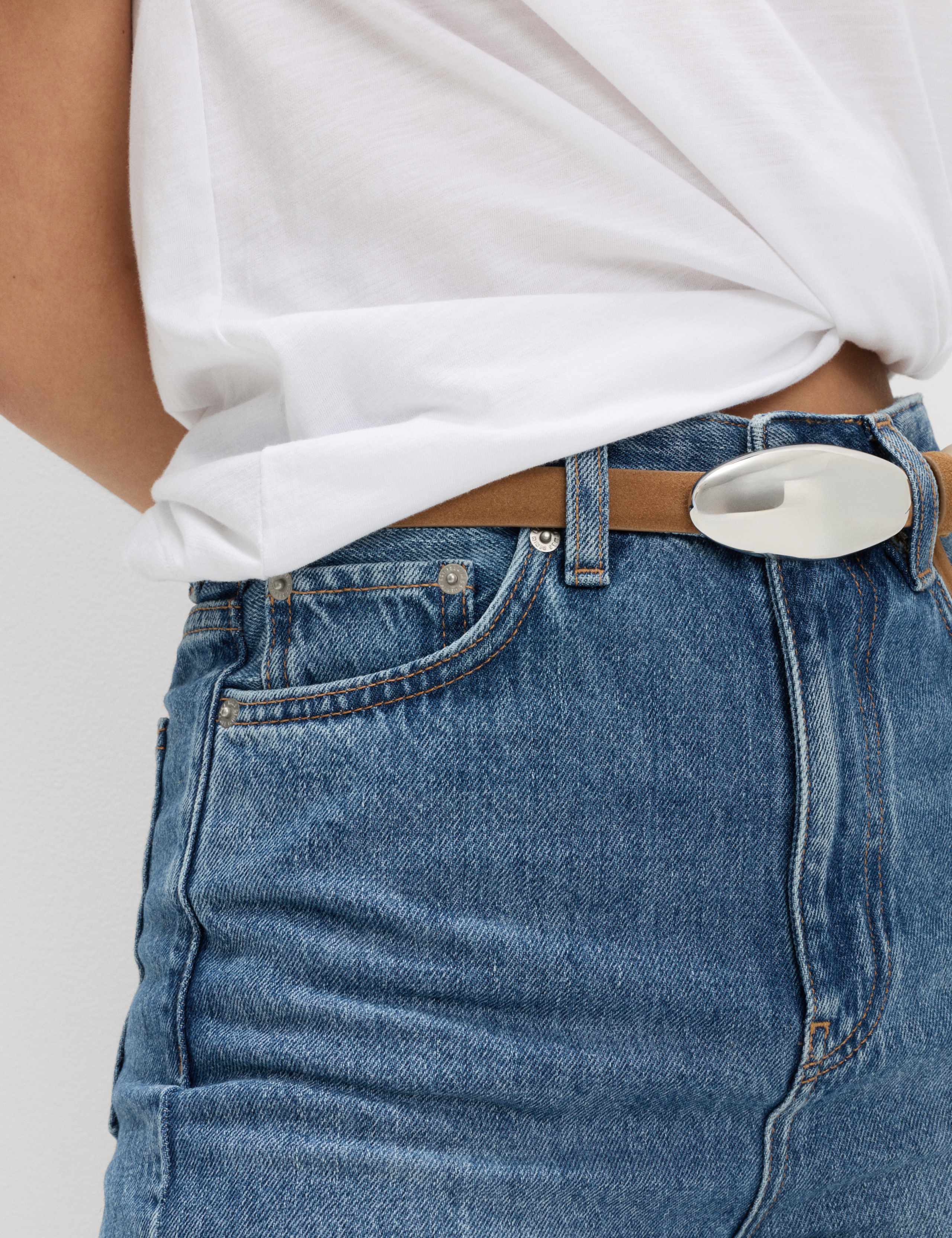 High Waisted Relaxed Straight Jeans 3 of 6