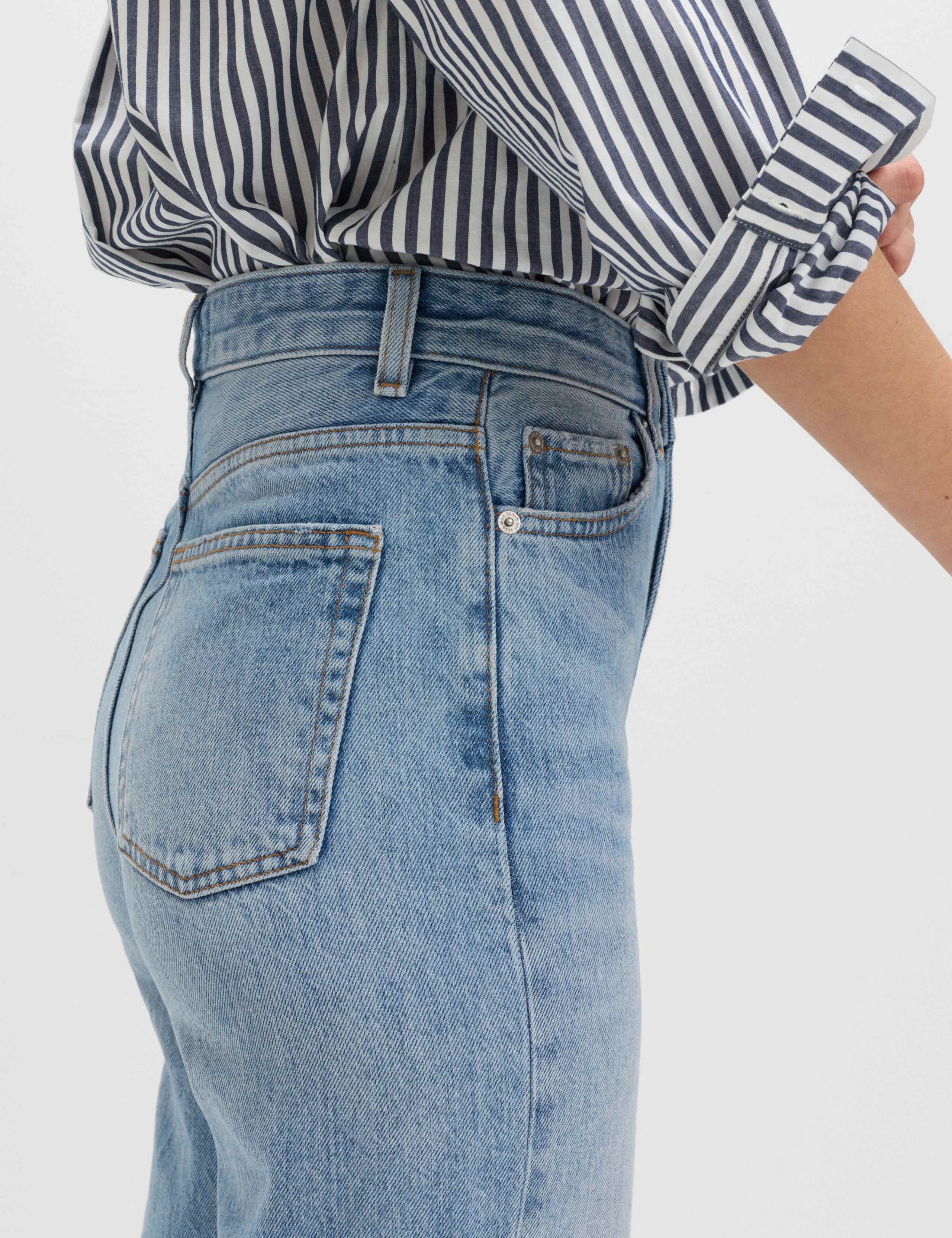 High Waisted Relaxed Straight Jeans 6 of 7