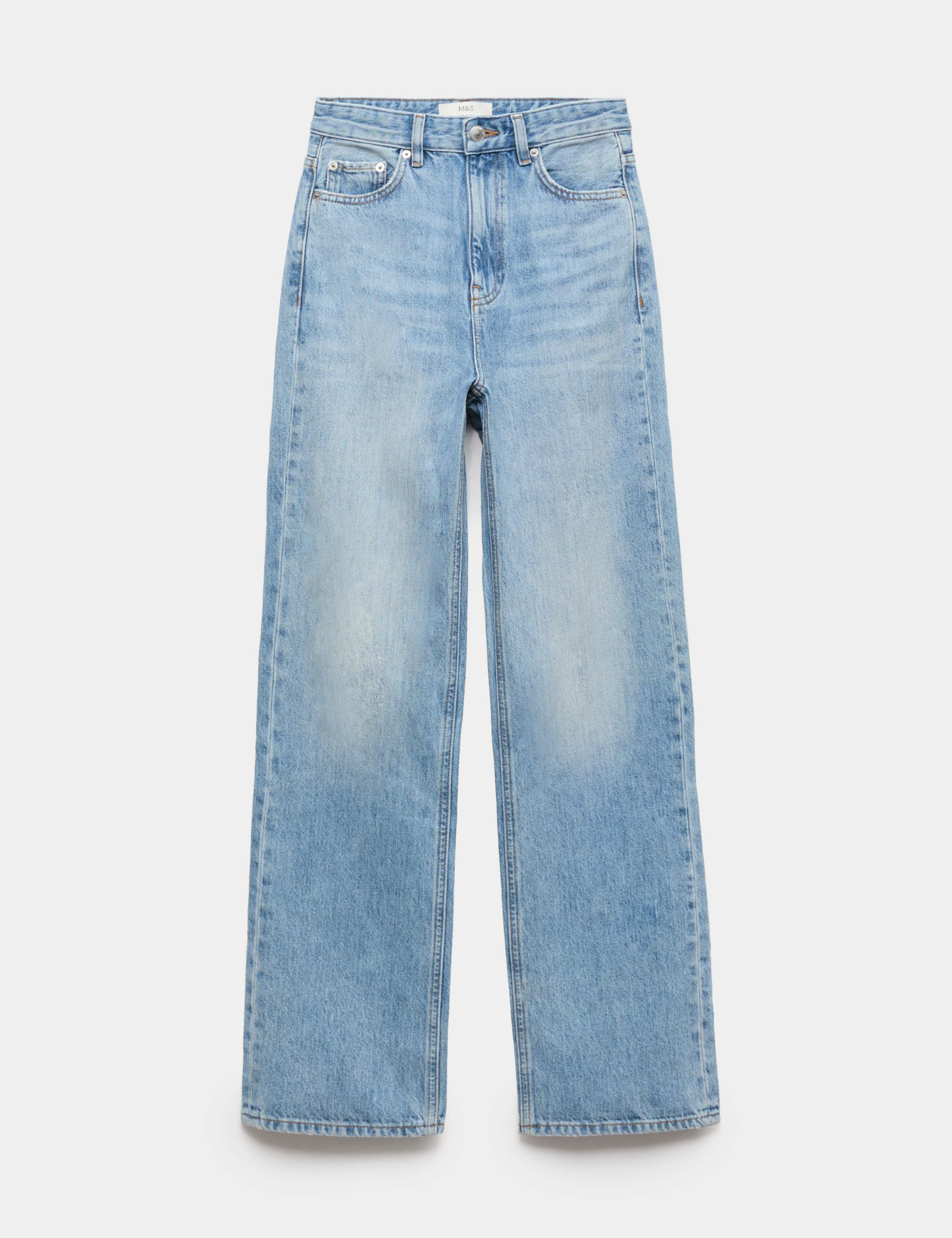 High Waisted Relaxed Straight Jeans 2 of 7