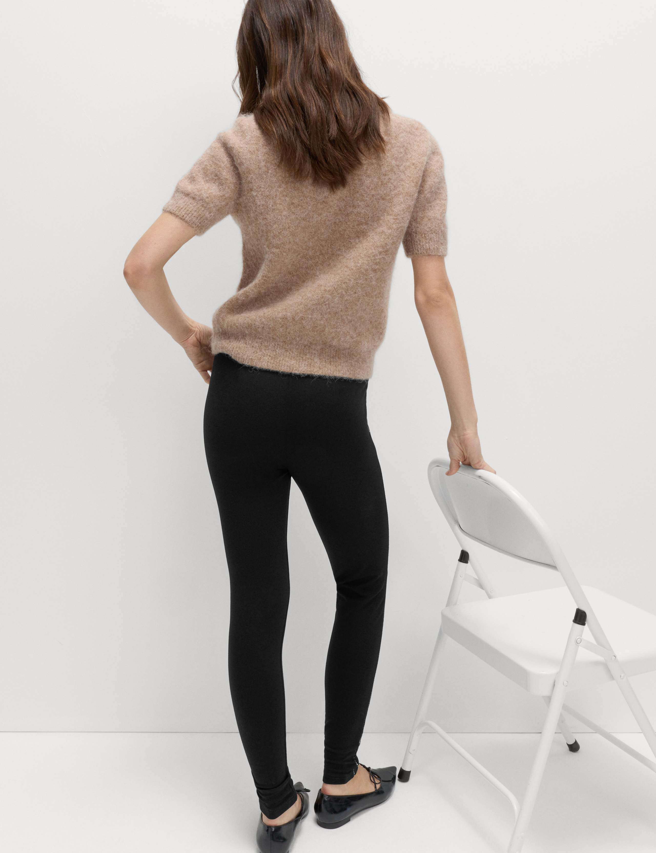 Embellished High Waisted Leggings 4 of 6