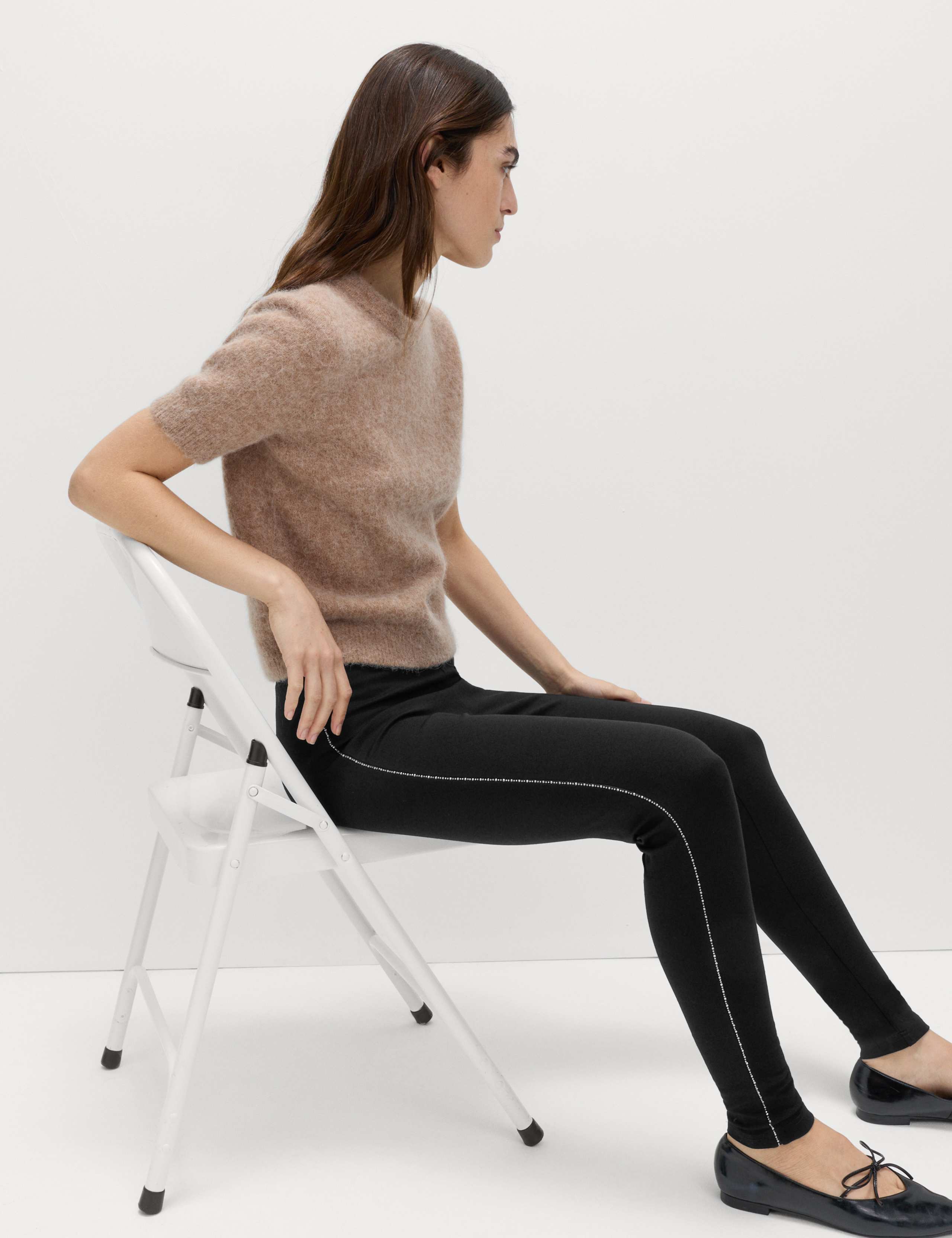 Embellished High Waisted Leggings 6 of 6