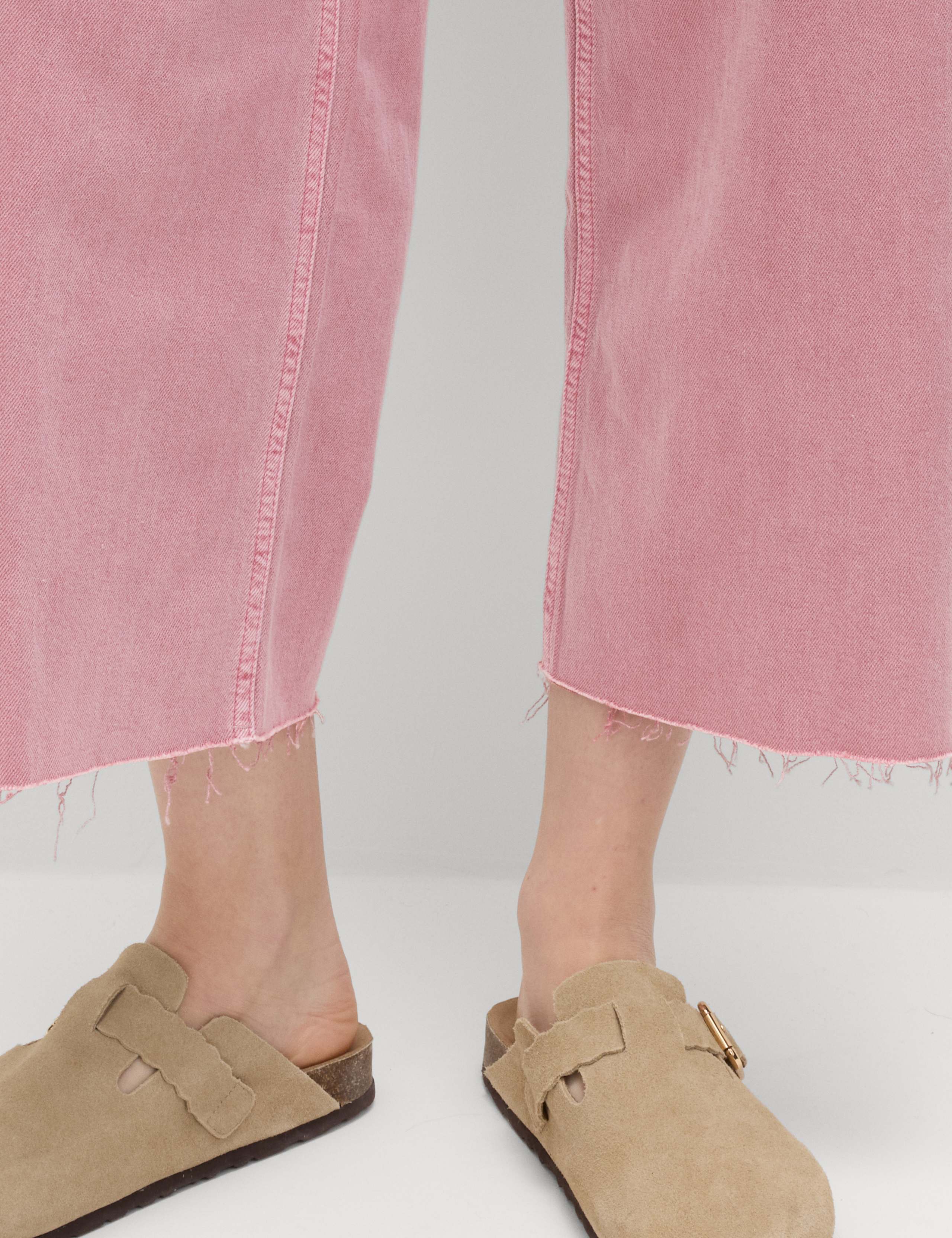 High Waisted Wide Leg Cropped Jeans 5 of 6