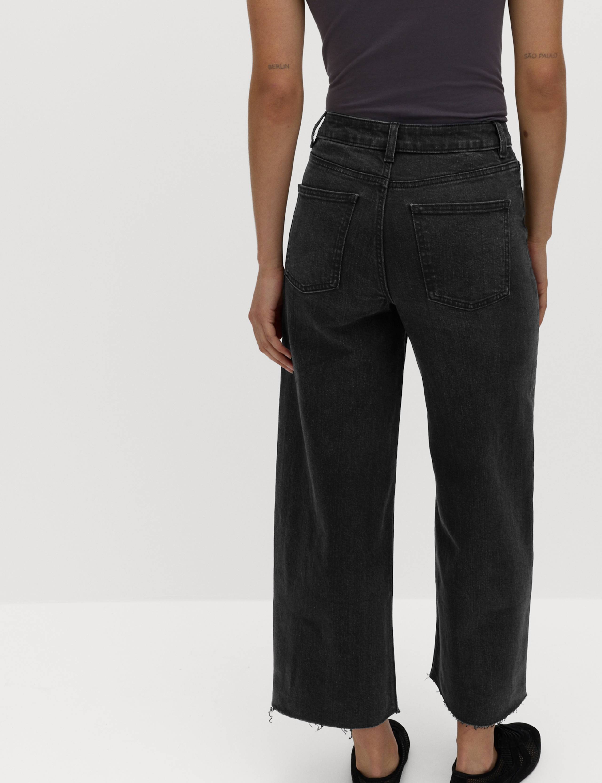 High Waisted Wide Leg Cropped Jeans 4 of 6
