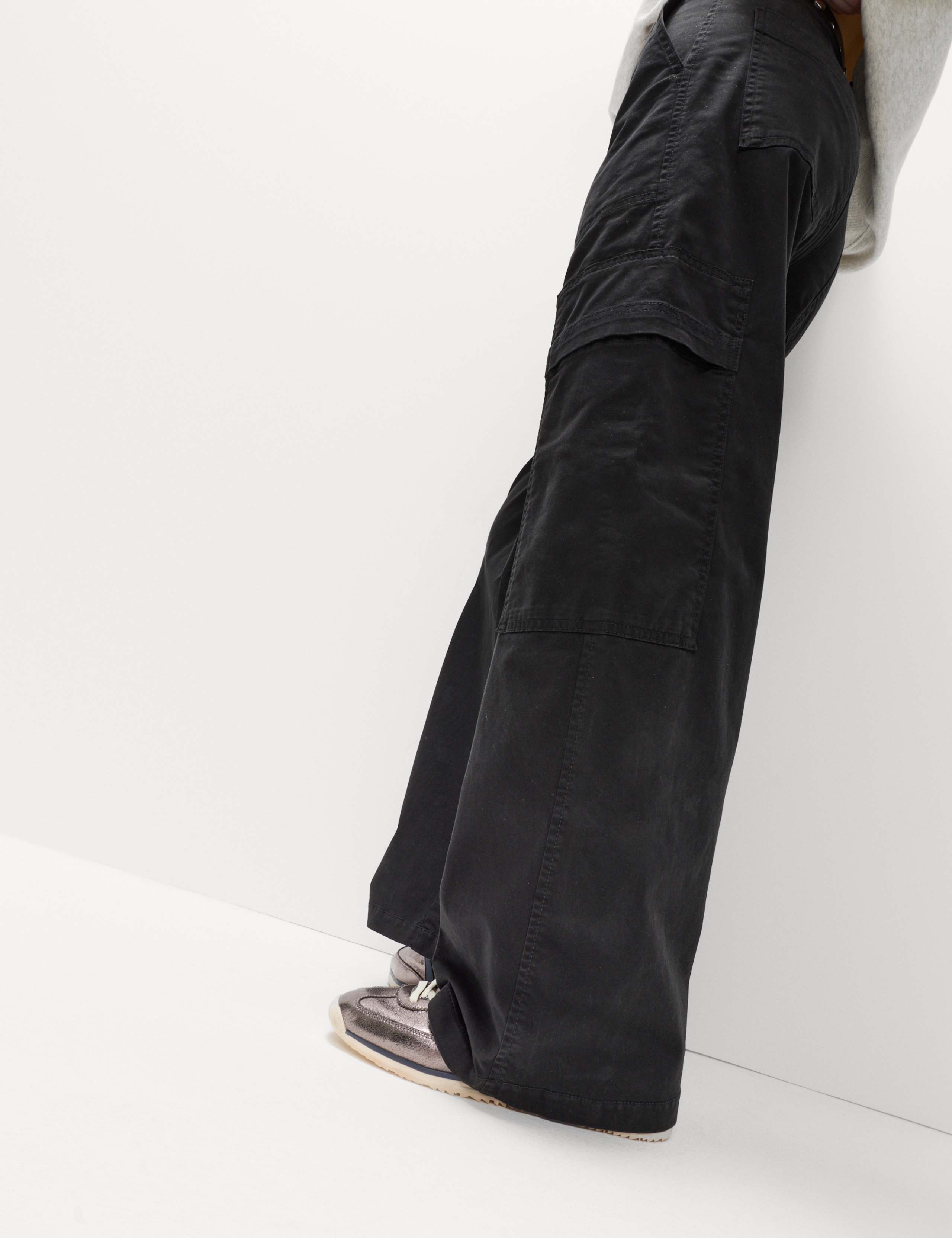 Cotton Rich Cargo Wide Leg Trousers 7 of 7