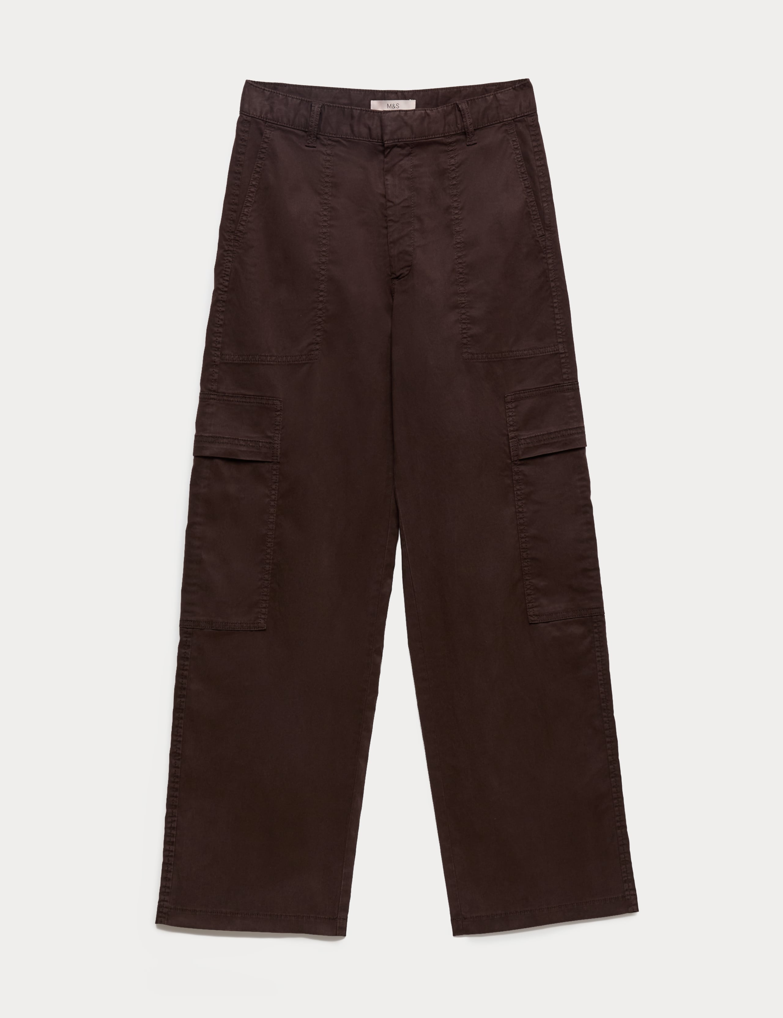 Lyocell Rich Cargo Wide Leg Trousers 2 of 5