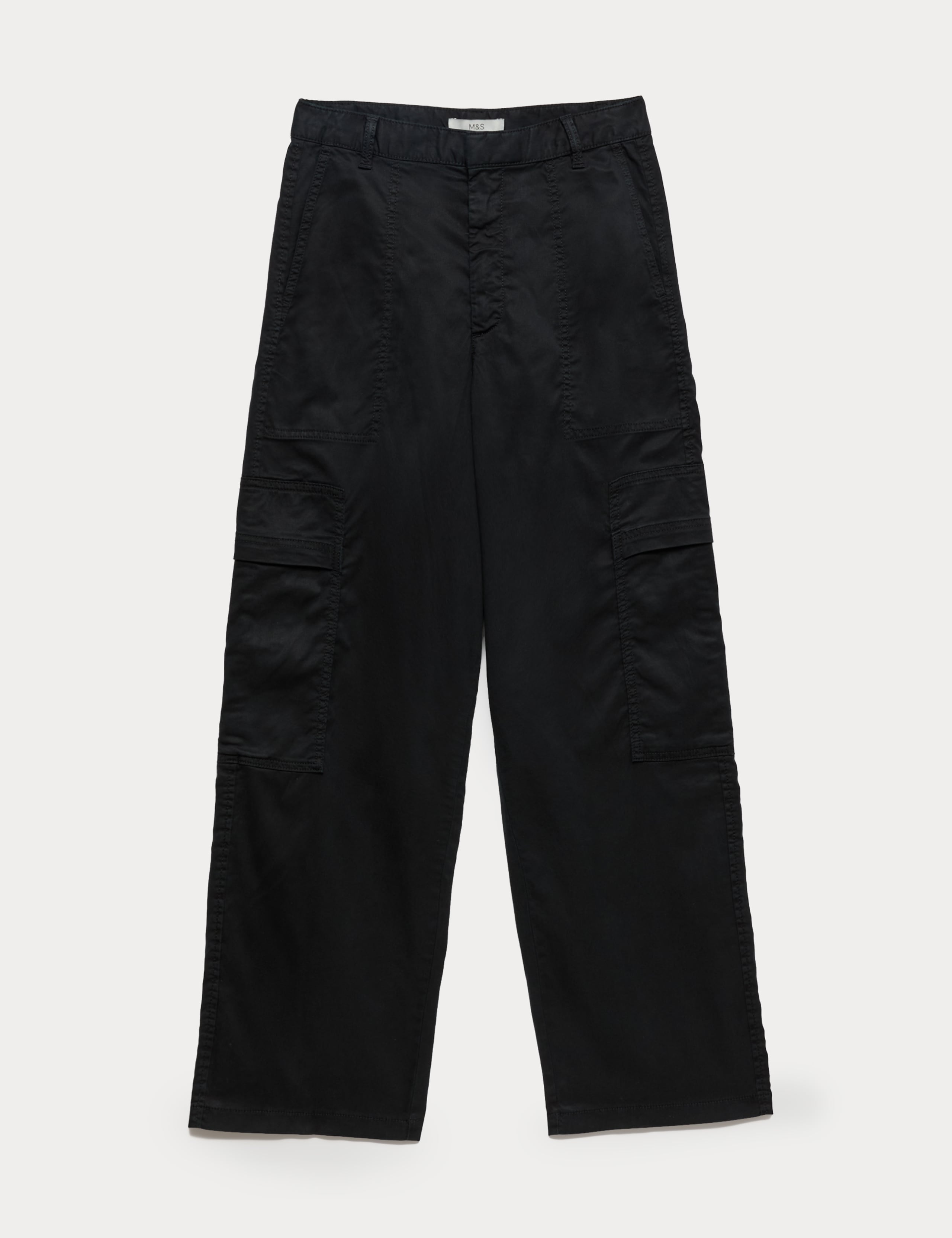 Lyocell Rich Cargo Wide Leg Trousers 2 of 6