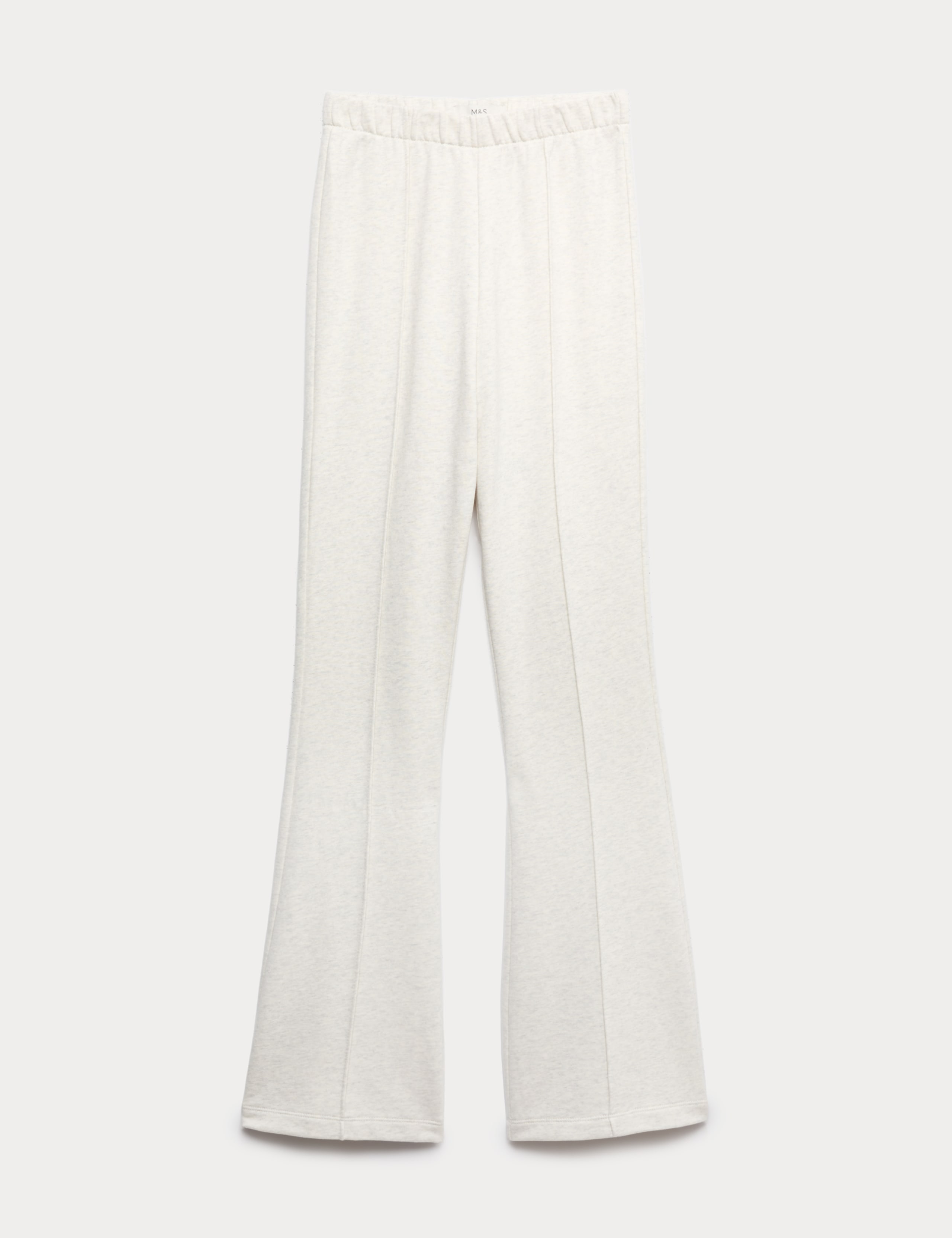 Pure Cotton Seam Detail Flared Joggers 2 of 6