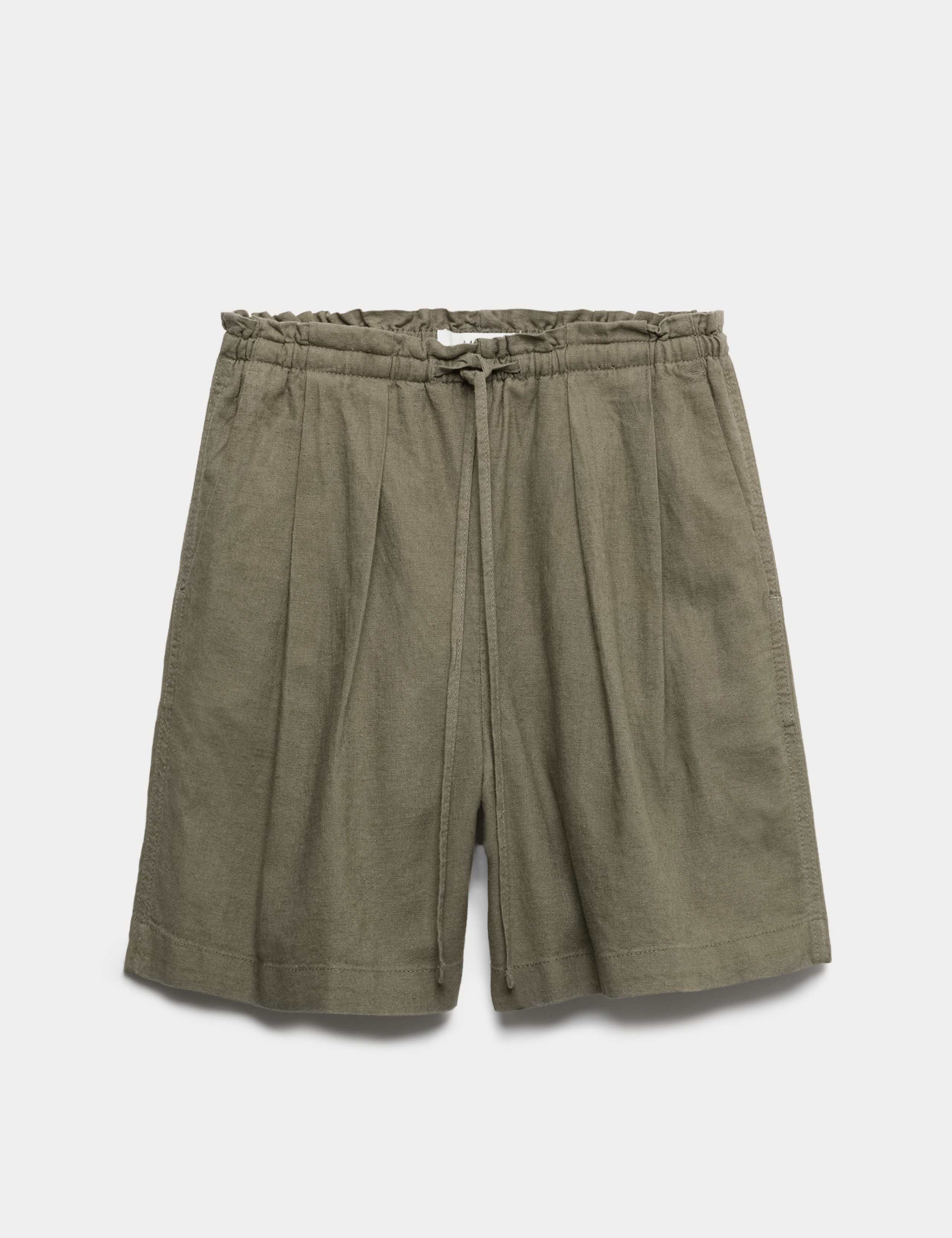 Linen Rich High Waisted Shorts 2 of 5