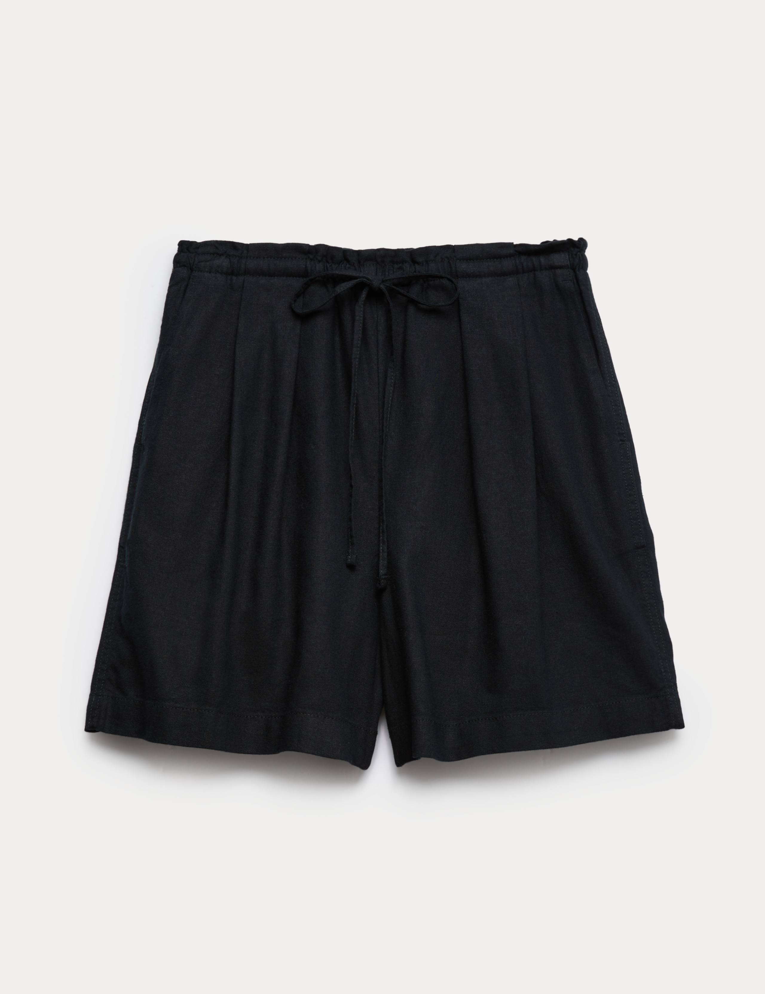 Linen Rich High Waisted Shorts 2 of 5