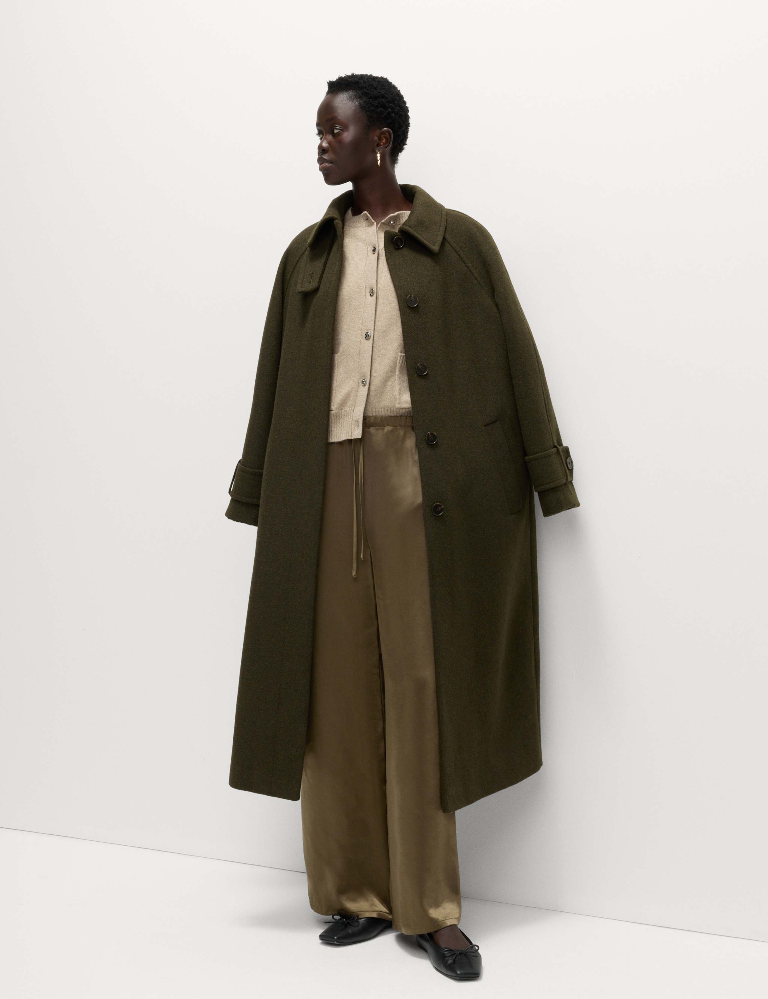 Satin Drawstring Wide Leg Trousers 6 of 6