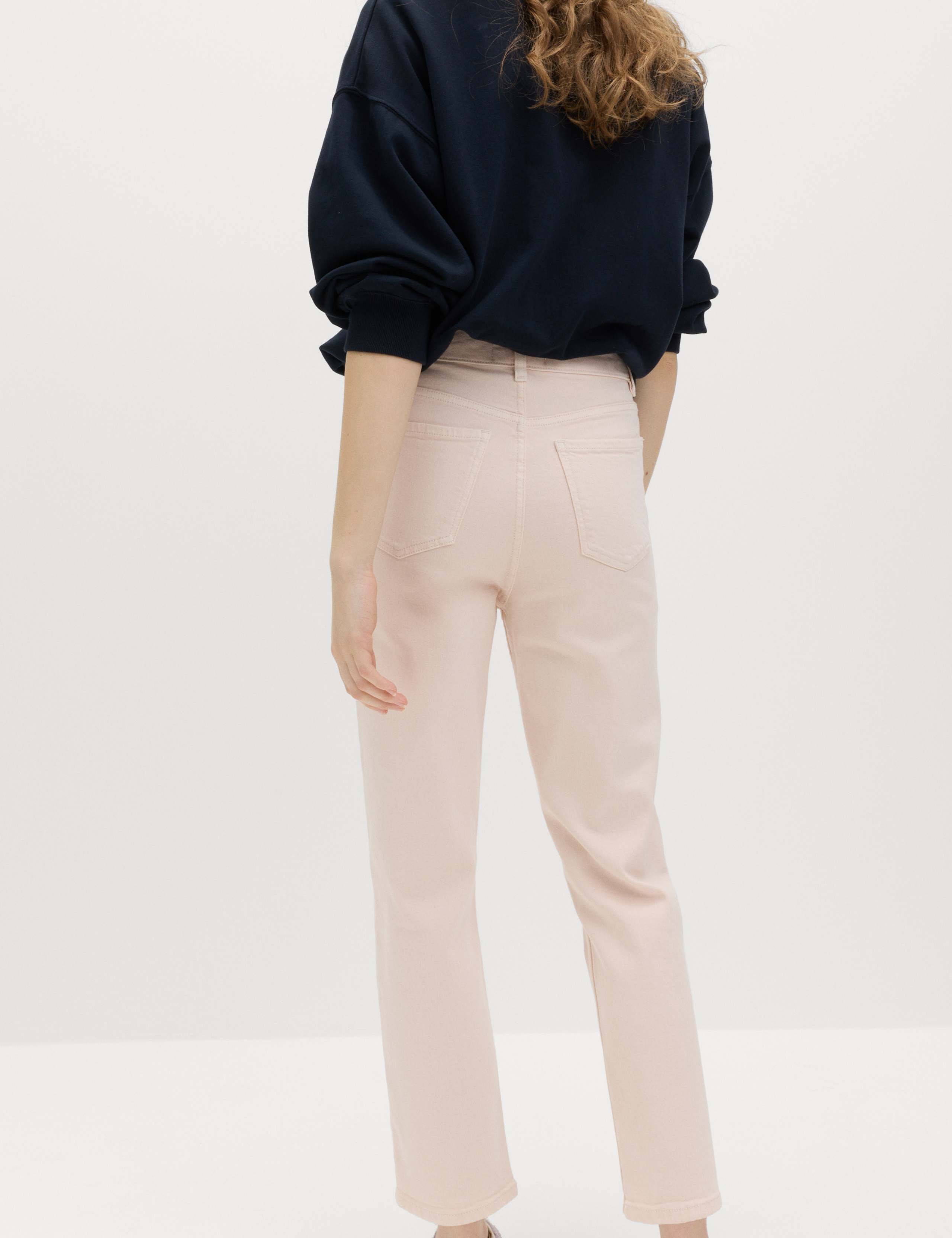 High Waisted Cropped Slim Fit Jeans 4 of 4