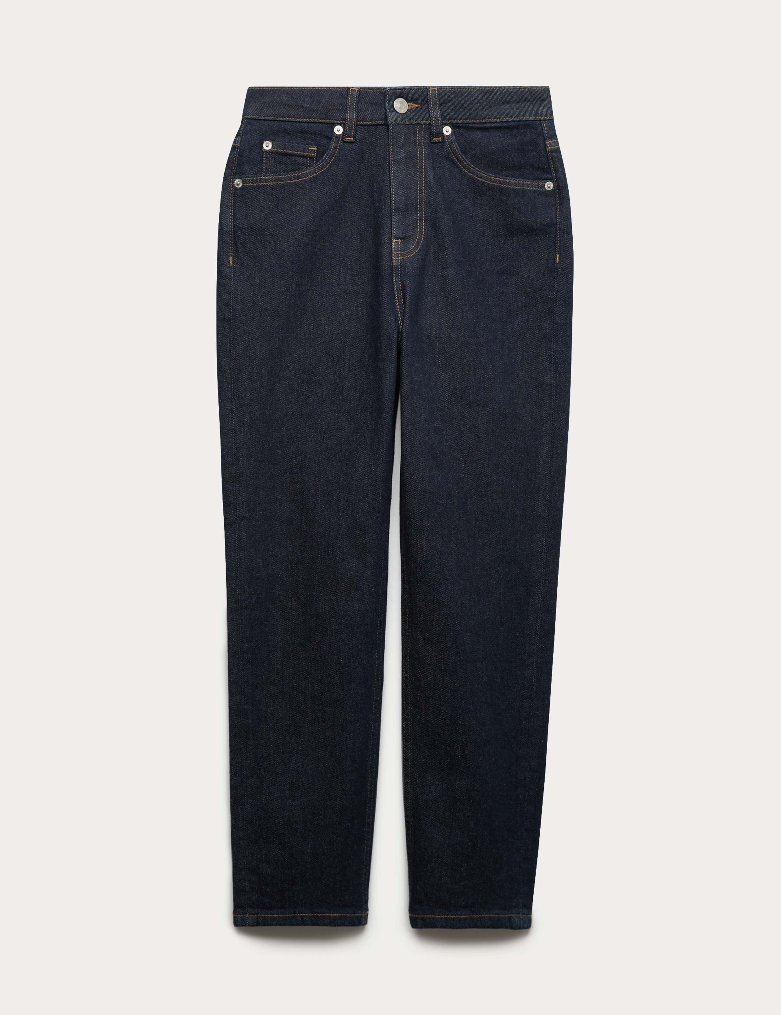 High Waisted Cropped Slim Fit Jeans 2 of 5