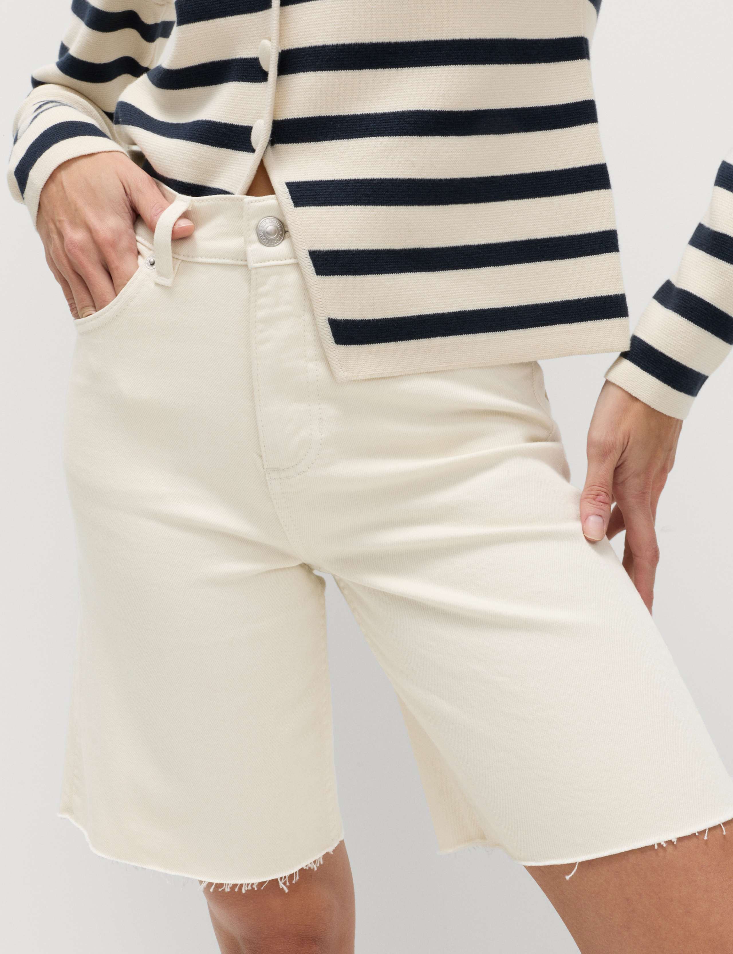 Pure Cotton High Waisted Bermuda Short 6 of 6